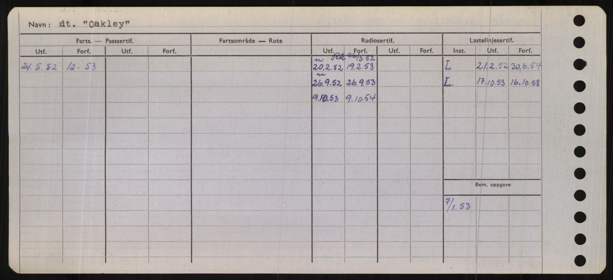 Sjøfartsdirektoratet med forløpere, Skipsmålingen, AV/RA-S-1627/H/Hb/L0004: Fartøy, O-S, p. 6