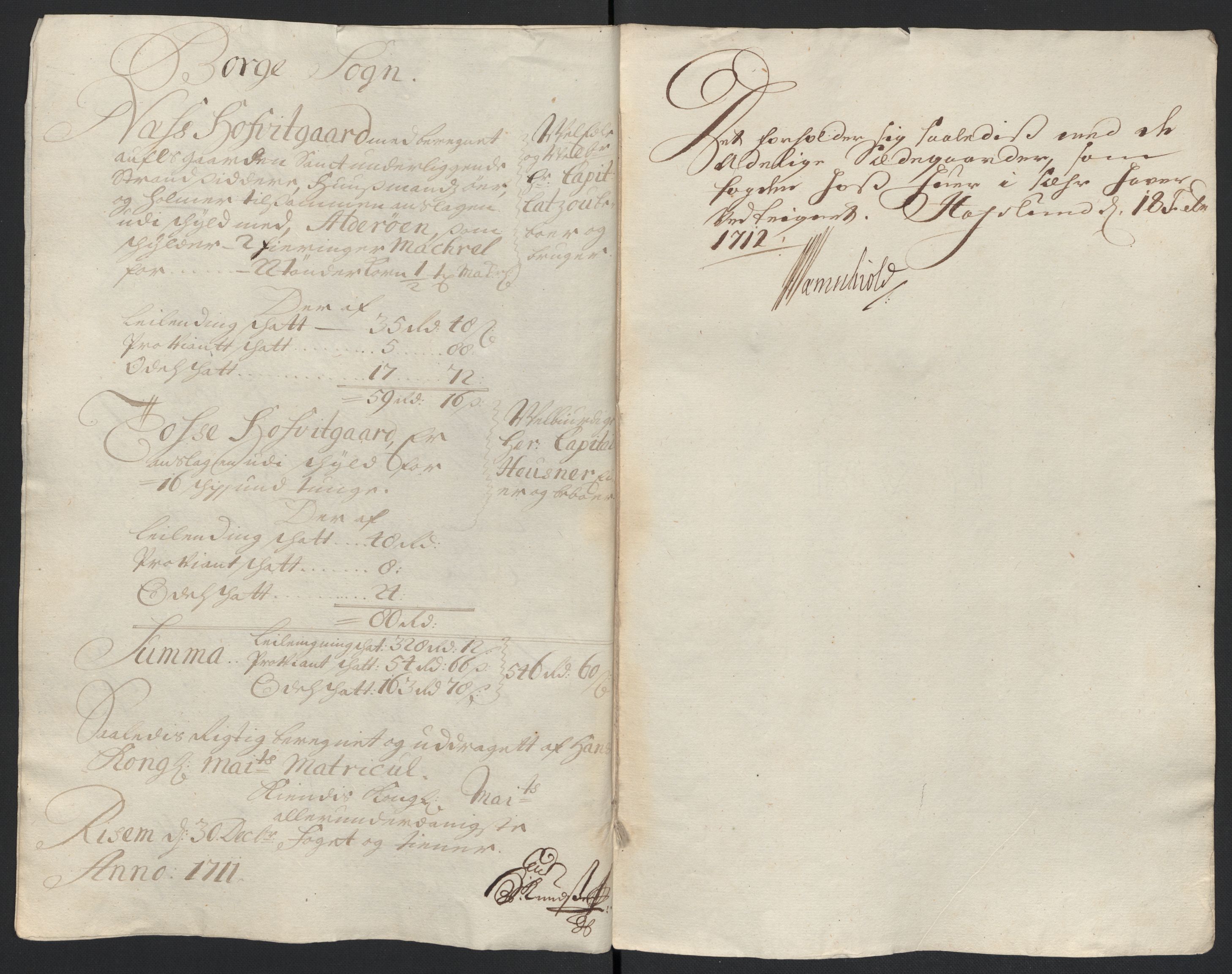 Rentekammeret inntil 1814, Reviderte regnskaper, Fogderegnskap, RA/EA-4092/R04/L0136: Fogderegnskap Moss, Onsøy, Tune, Veme og Åbygge, 1711, p. 183