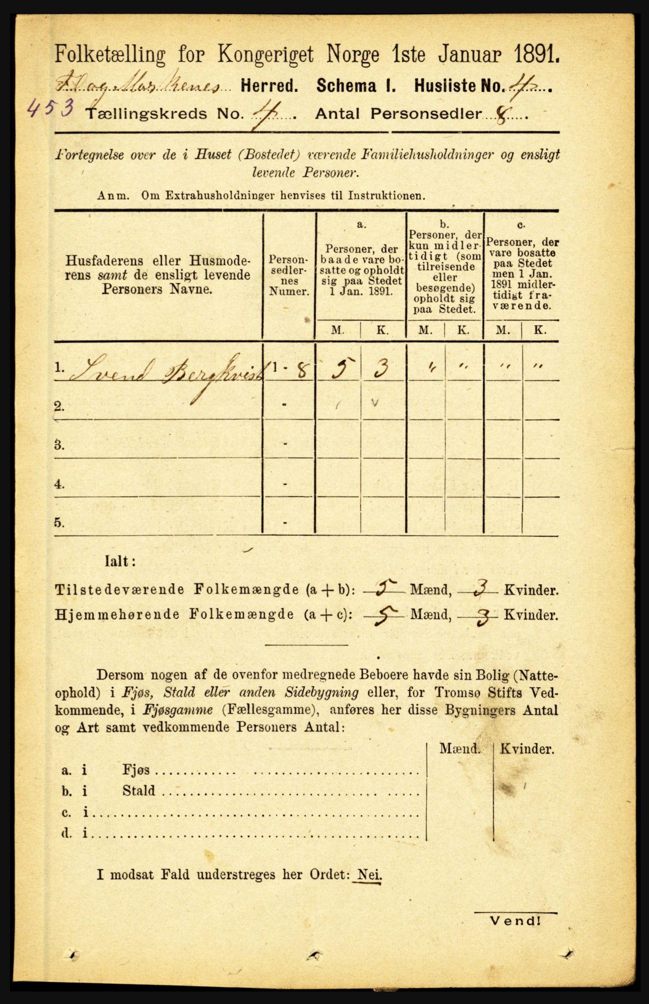 RA, 1891 census for 1859 Flakstad, 1891, p. 1788