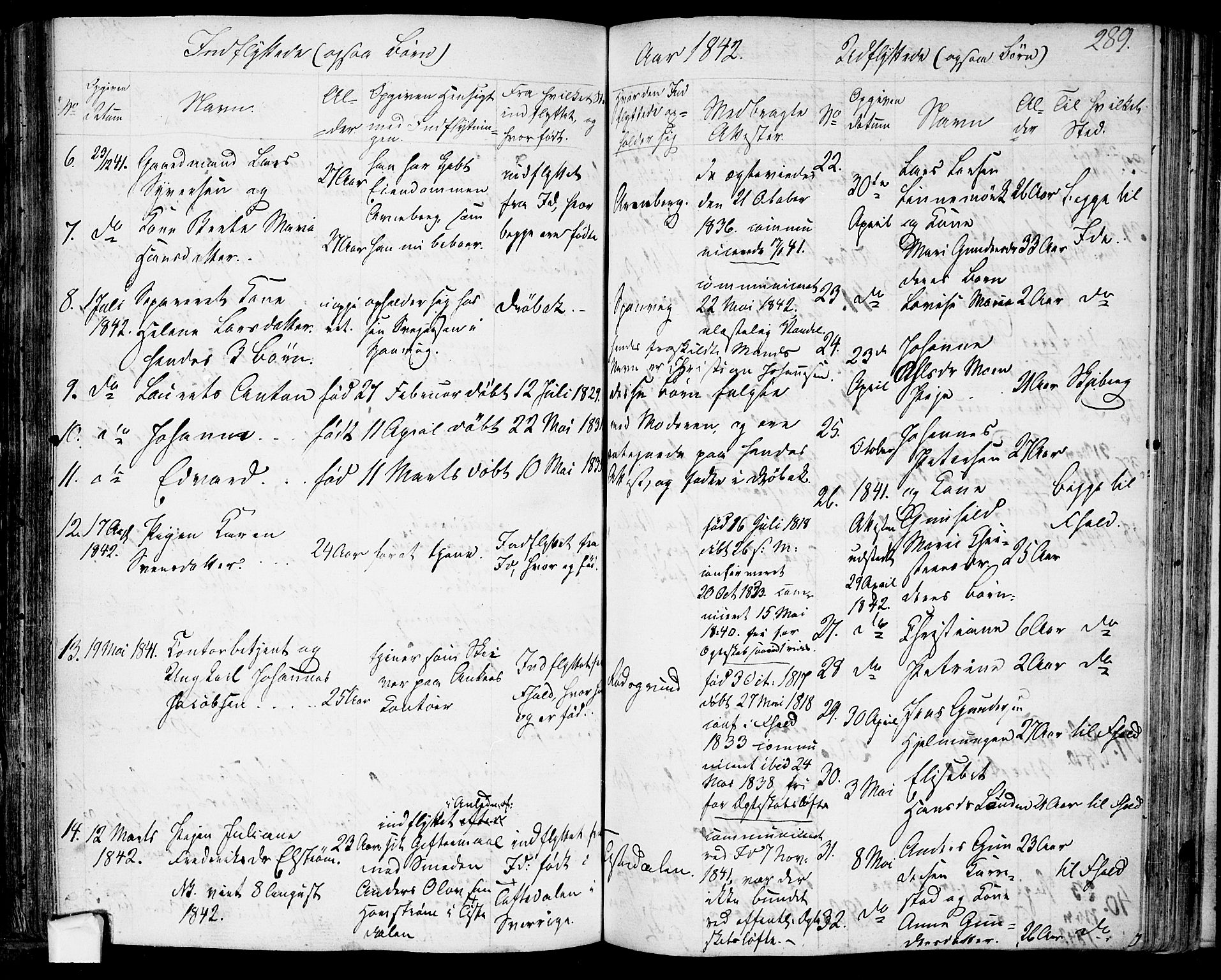 Berg prestekontor Kirkebøker, SAO/A-10902/F/Fa/L0003: Parish register (official) no. I 3, 1832-1842, p. 289