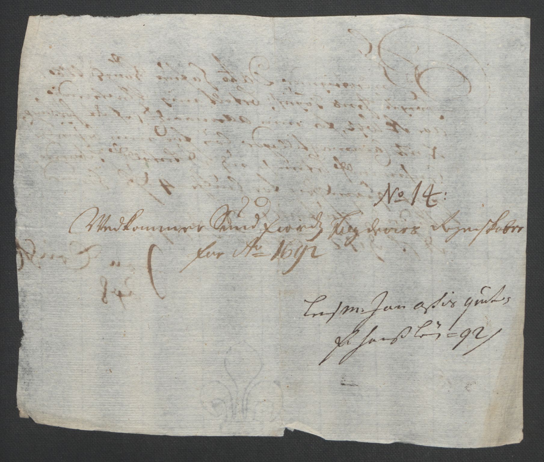 Rentekammeret inntil 1814, Reviderte regnskaper, Fogderegnskap, AV/RA-EA-4092/R53/L3420: Fogderegnskap Sunn- og Nordfjord, 1691-1692, p. 273