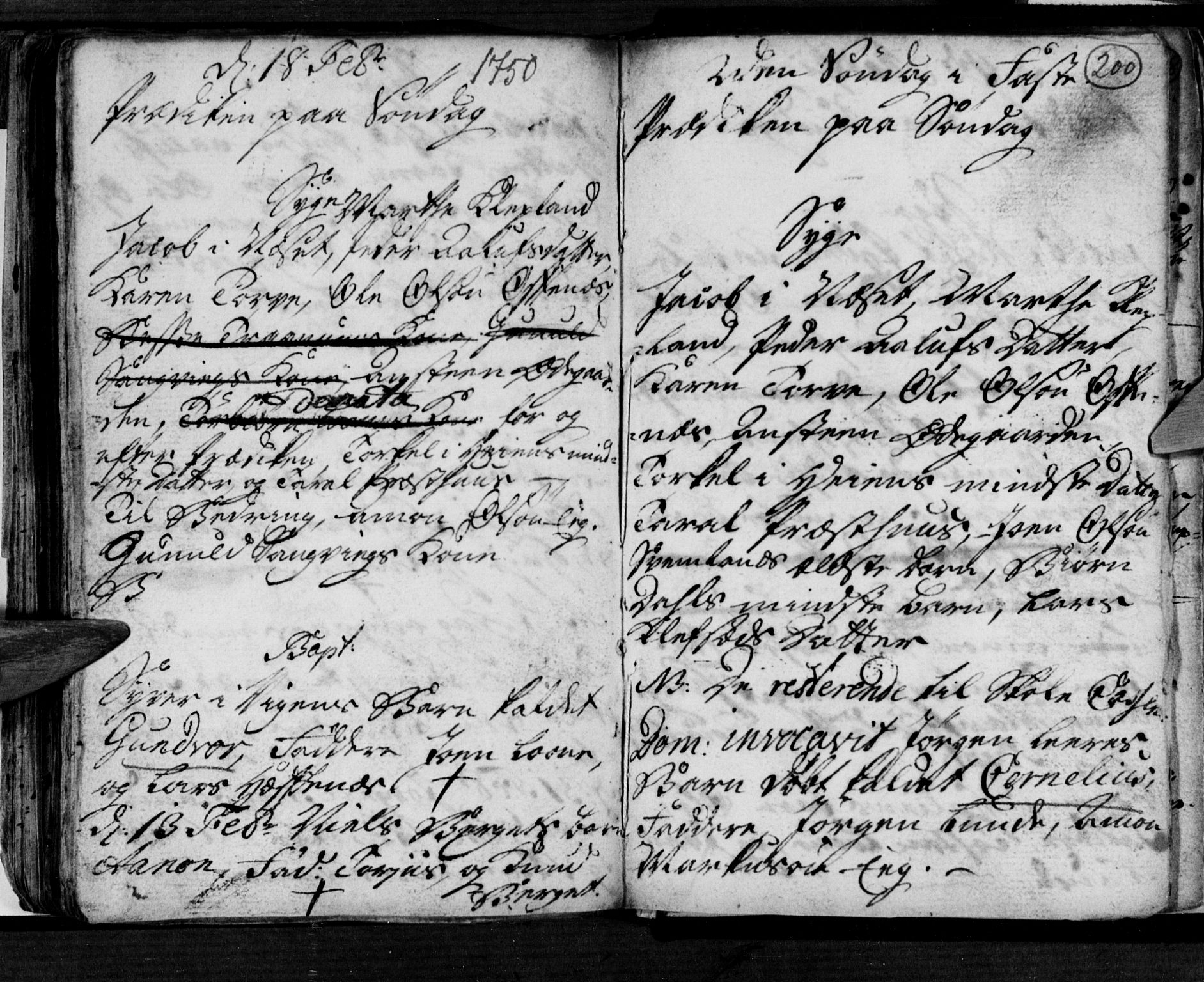 Søgne sokneprestkontor, SAK/1111-0037/F/Fa/Fab/L0002: Parish register (official) no. A 2, 1741-1750, p. 200