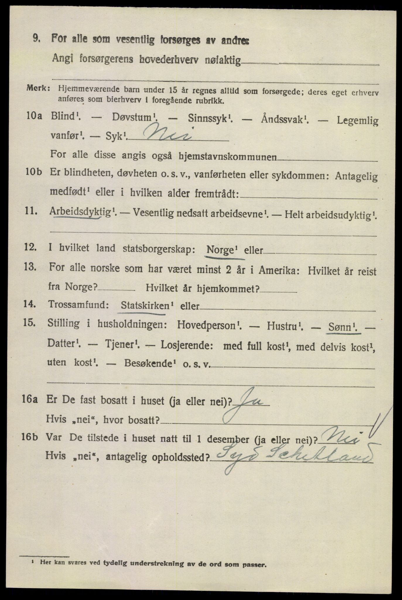 SAKO, 1920 census for Hedrum, 1920, p. 3042