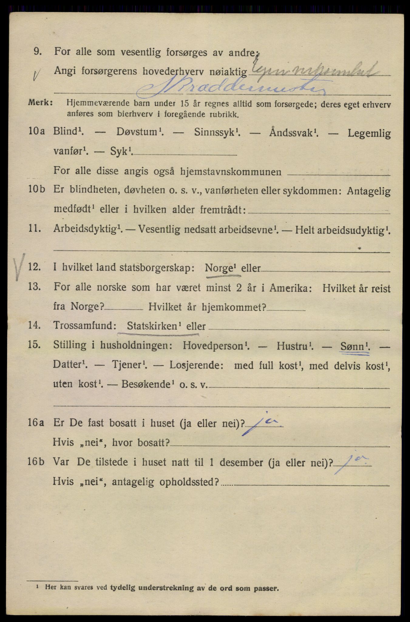 SAO, 1920 census for Kristiania, 1920, p. 565662