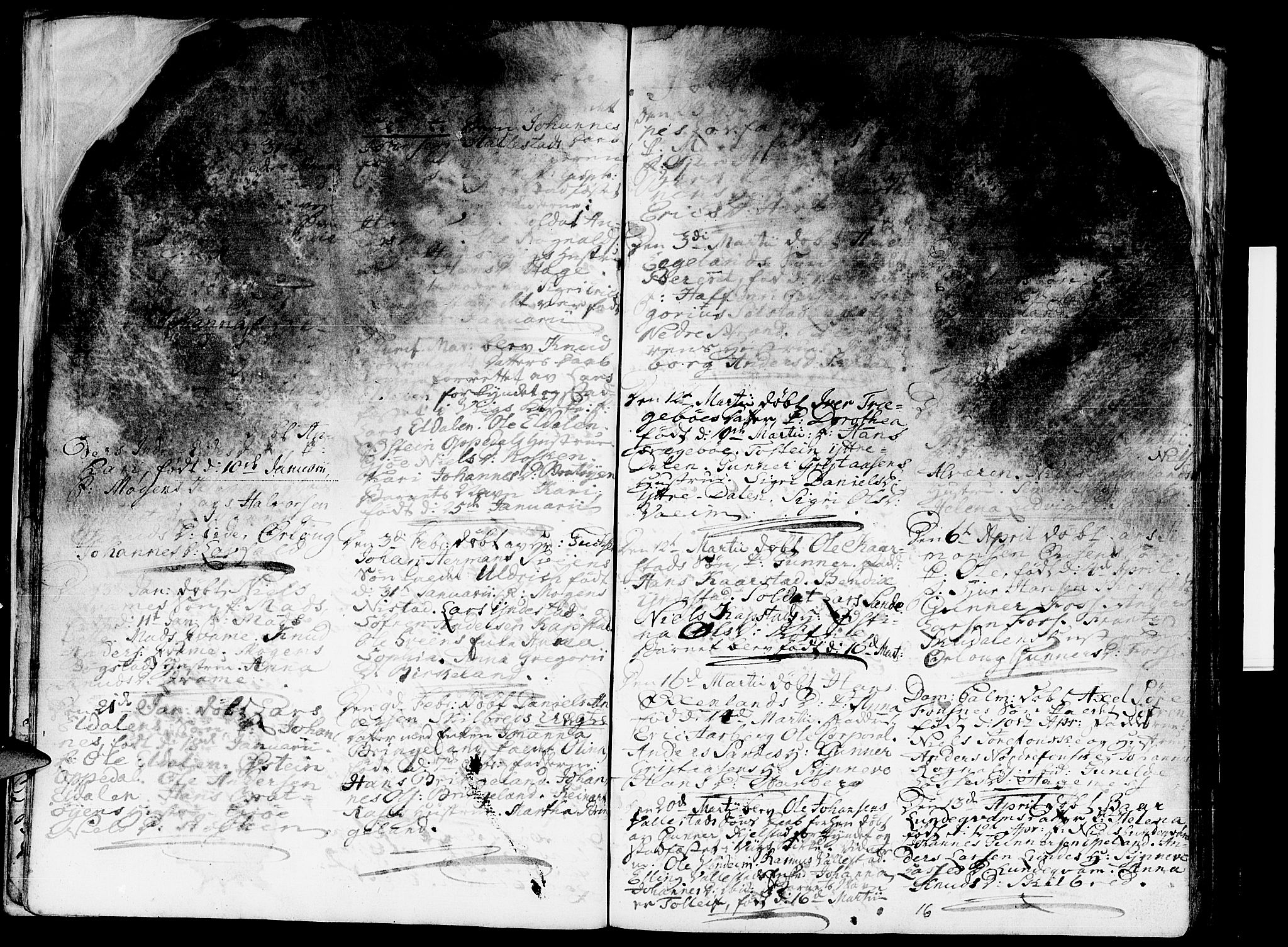 Gaular sokneprestembete, SAB/A-80001/H/Haa: Parish register (official) no. A 1, 1755-1785, p. 16
