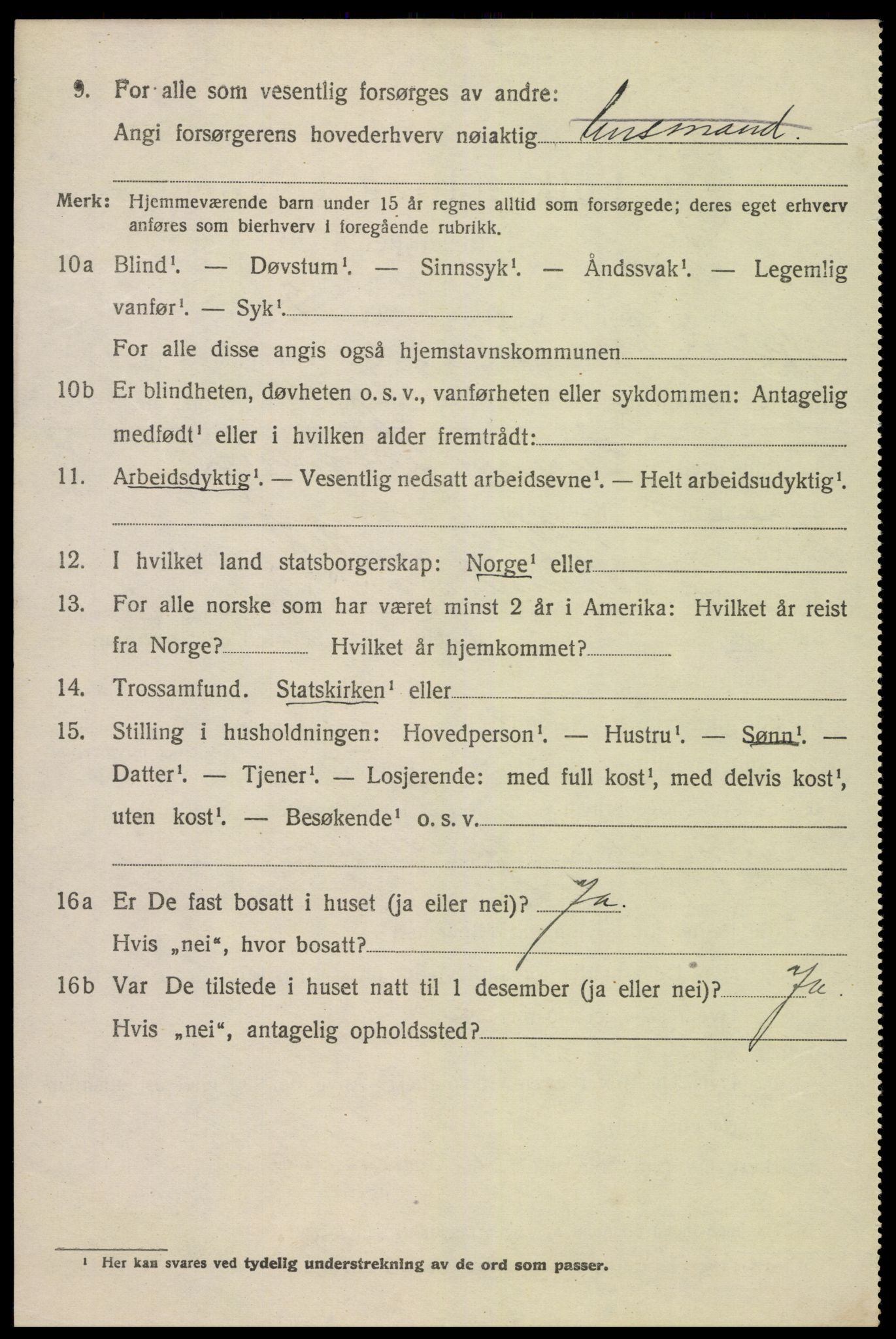 SAK, 1920 census for Eide, 1920, p. 651