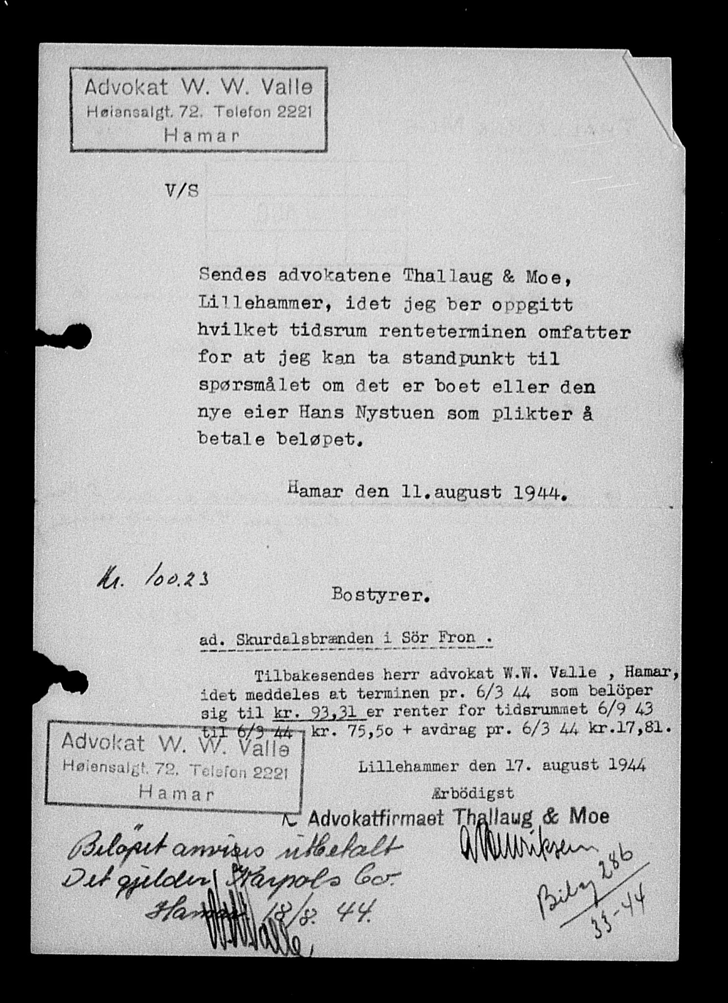 Justisdepartementet, Tilbakeføringskontoret for inndratte formuer, AV/RA-S-1564/H/Hc/Hcc/L0949: --, 1945-1947, p. 545