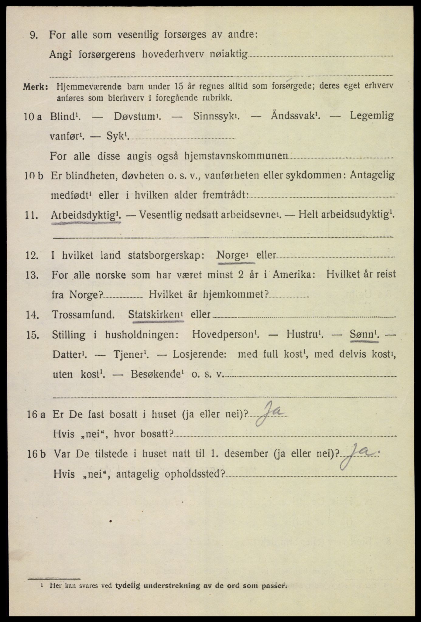 SAH, 1920 census for Romedal, 1920, p. 2056