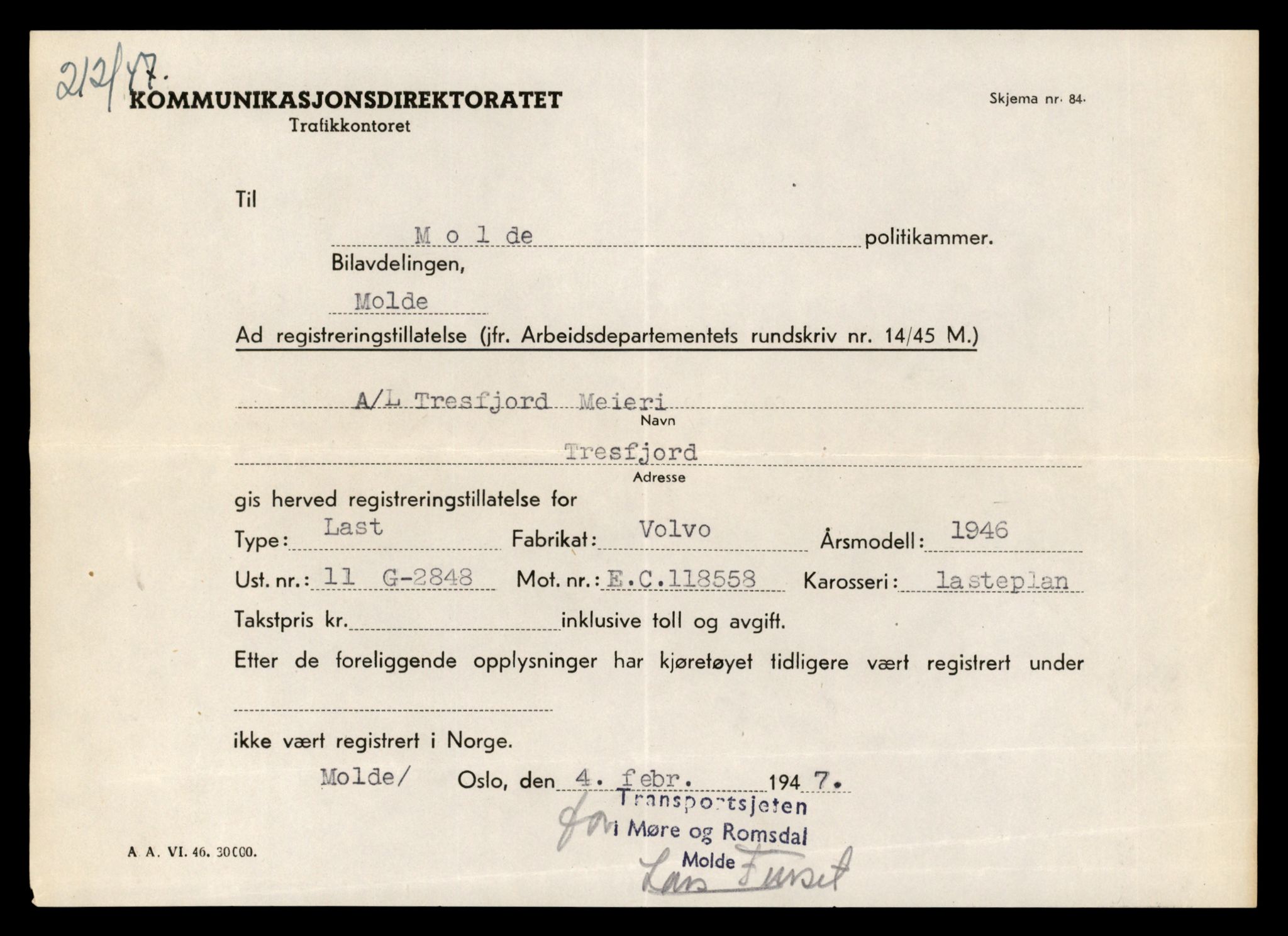 Møre og Romsdal vegkontor - Ålesund trafikkstasjon, AV/SAT-A-4099/F/Fe/L0034: Registreringskort for kjøretøy T 12500 - T 12652, 1927-1998, p. 1742