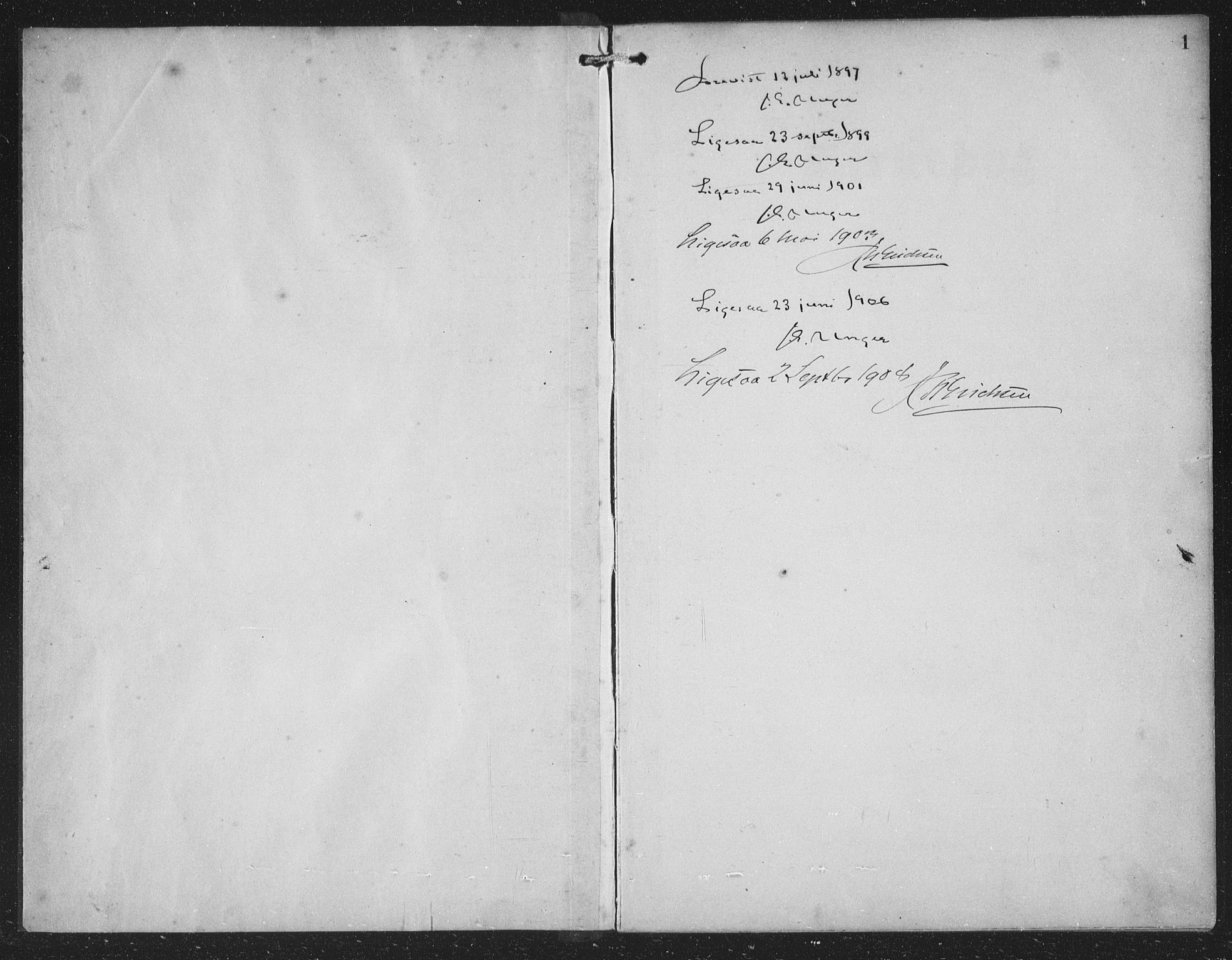 Tysnes sokneprestembete, SAB/A-78601/H/Hab: Parish register (copy) no. C 2, 1896-1907, p. 1