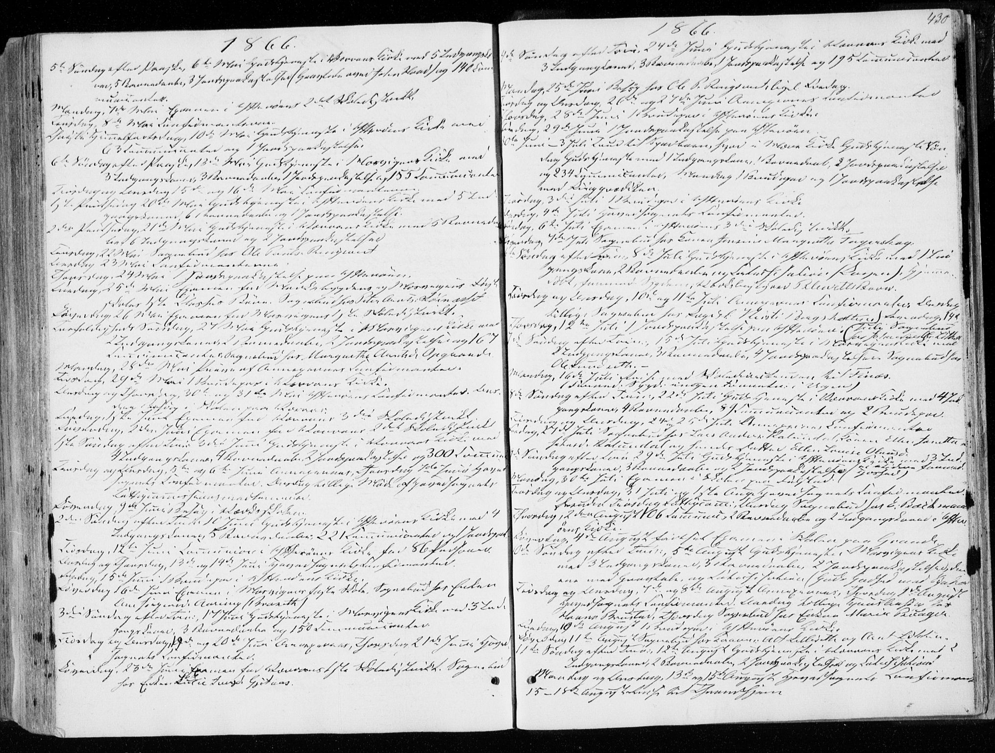 Ministerialprotokoller, klokkerbøker og fødselsregistre - Nord-Trøndelag, SAT/A-1458/722/L0218: Parish register (official) no. 722A05, 1843-1868, p. 430