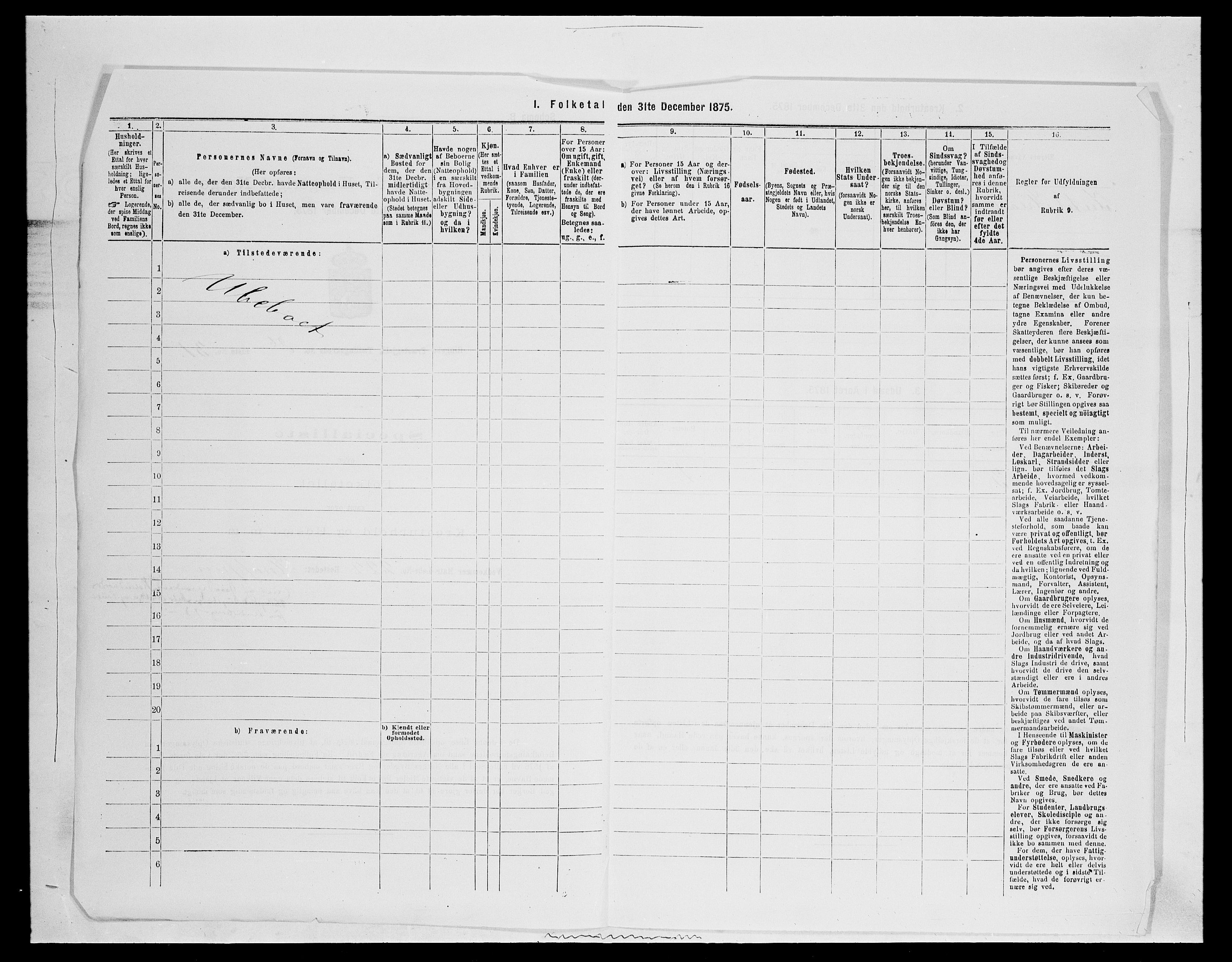 SAH, 1875 census for 0520P Ringebu, 1875, p. 1333