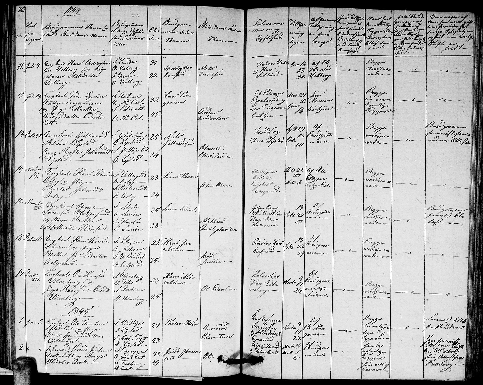 Sørum prestekontor Kirkebøker, SAO/A-10303/G/Ga/L0002: Parish register (copy) no. I 2, 1829-1845, p. 267
