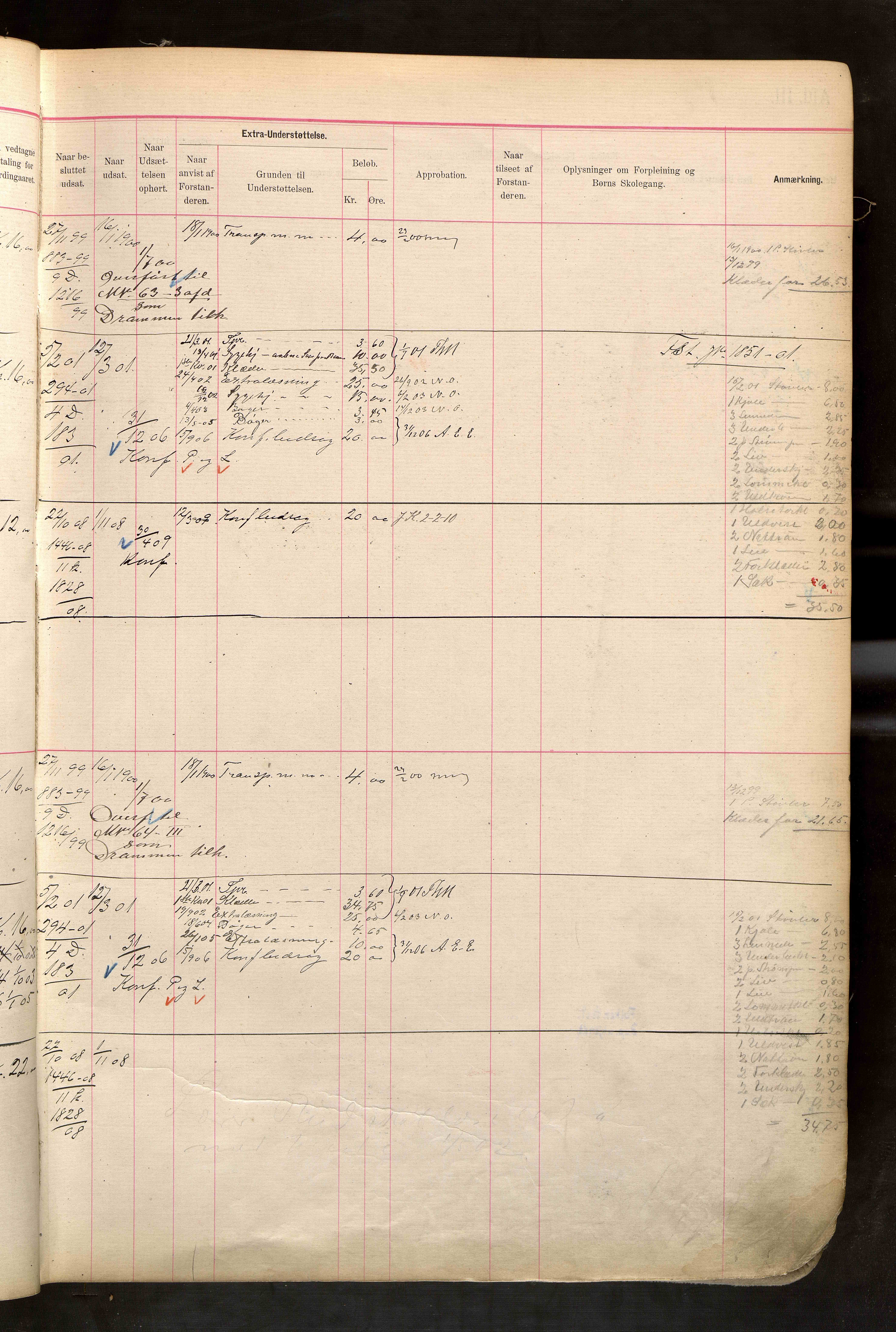 Fattigvesenet, OBA/A-20045/H/Hd/L0006: Manntallsprotokoll. Mnr. 501-1000, 1897-1910, p. 69