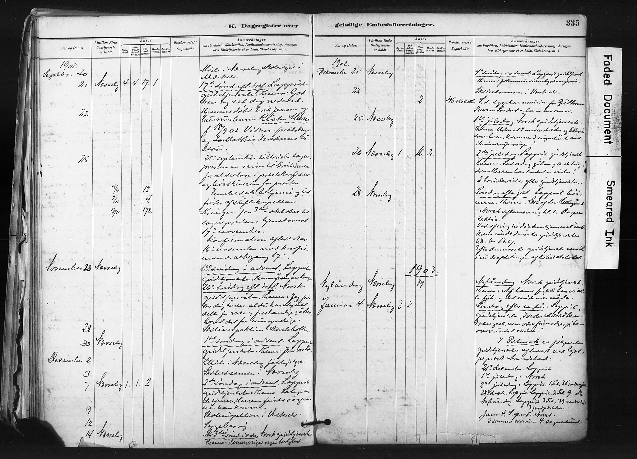 Nesseby sokneprestkontor, SATØ/S-1330/H/Ha/L0006kirke: Parish register (official) no. 6, 1885-1985, p. 335