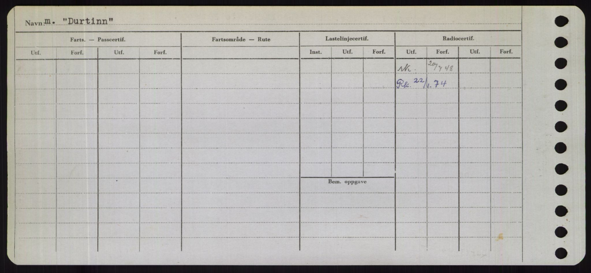 Sjøfartsdirektoratet med forløpere, Skipsmålingen, RA/S-1627/H/Hd/L0008: Fartøy, C-D, p. 706