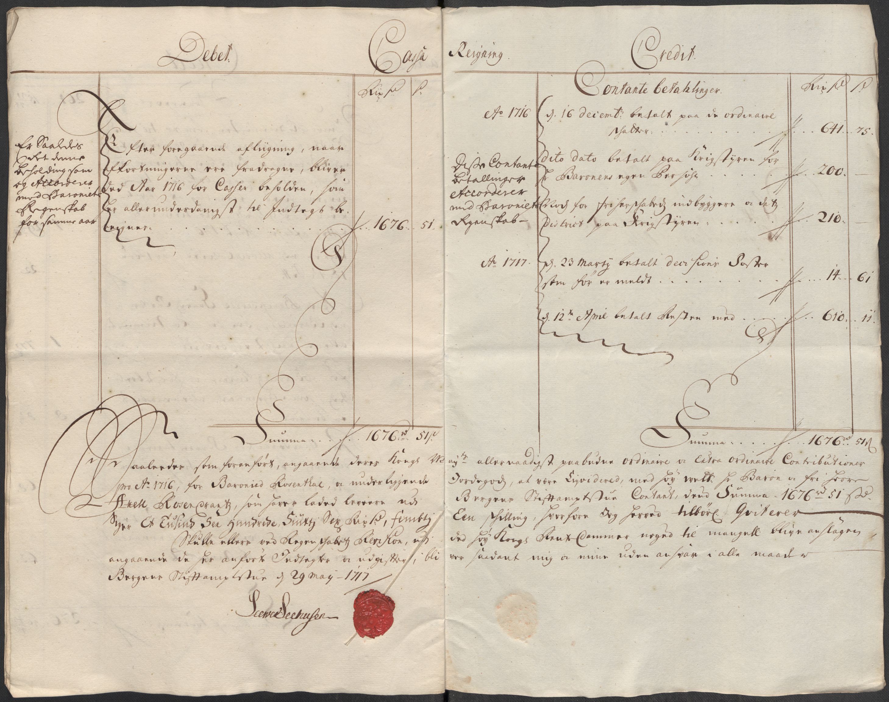 Rentekammeret inntil 1814, Reviderte regnskaper, Fogderegnskap, AV/RA-EA-4092/R49/L3139: Fogderegnskap Rosendal Baroni, 1715-1717, p. 178