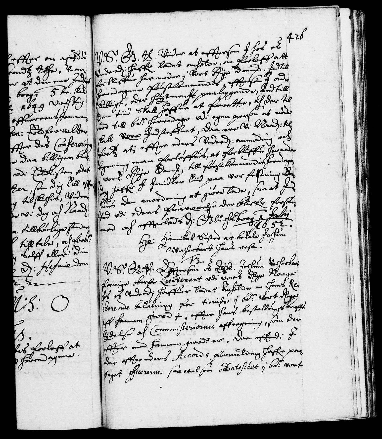 Danske Kanselli 1572-1799, RA/EA-3023/F/Fc/Fca/Fcab/L0008: Norske tegnelser (mikrofilm), 1648-1652, p. 426a