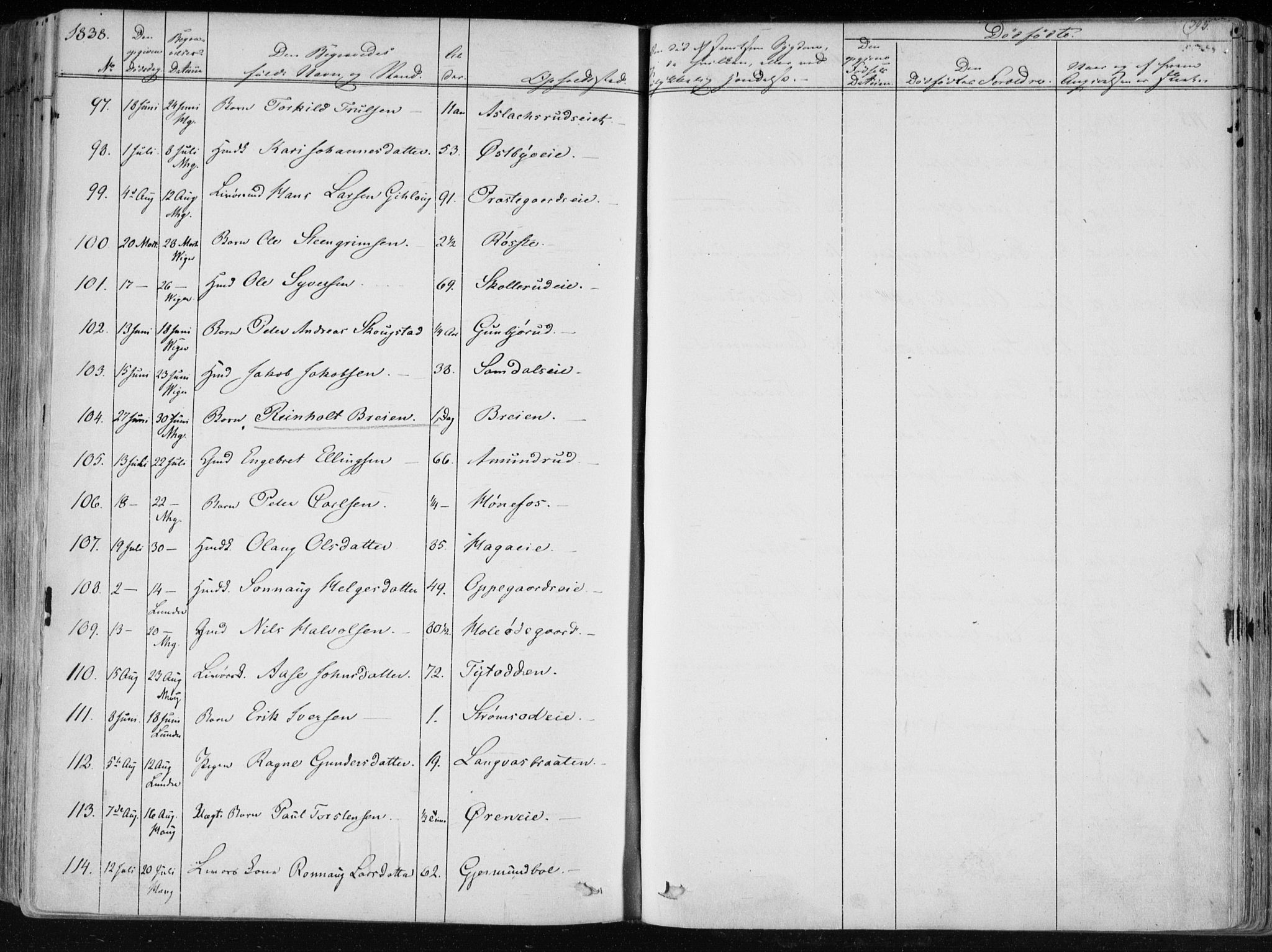 Norderhov kirkebøker, SAKO/A-237/F/Fa/L0010: Parish register (official) no. 10, 1837-1847, p. 393