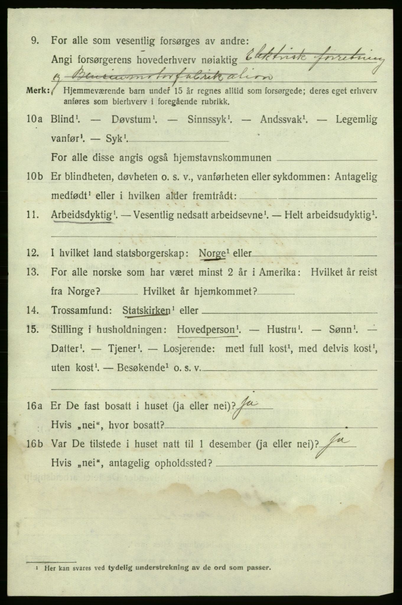 SAO, 1920 census for Fredrikshald, 1920, p. 22388