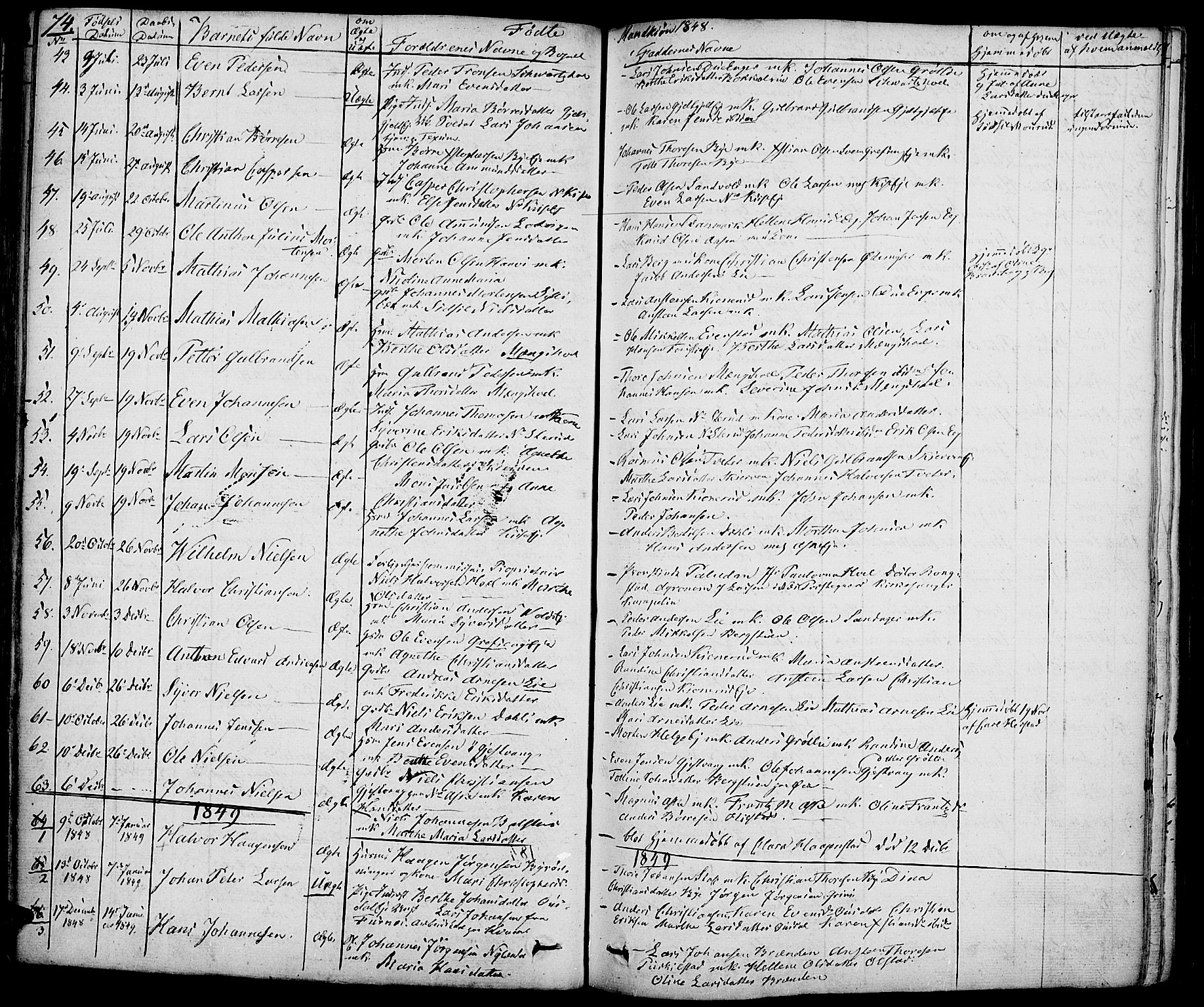 Nes prestekontor, Hedmark, SAH/PREST-020/K/Ka/L0003: Parish register (official) no. 3, 1827-1851, p. 74