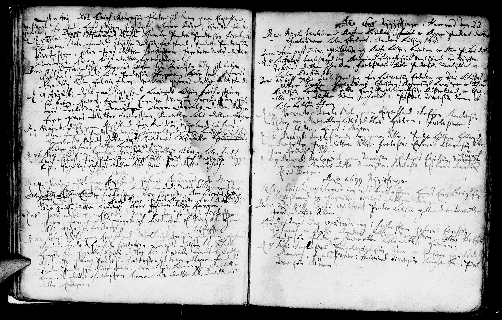 Ministerialprotokoller, klokkerbøker og fødselsregistre - Møre og Romsdal, SAT/A-1454/536/L0491: Parish register (official) no. 536A01 /1, 1689-1737, p. 23