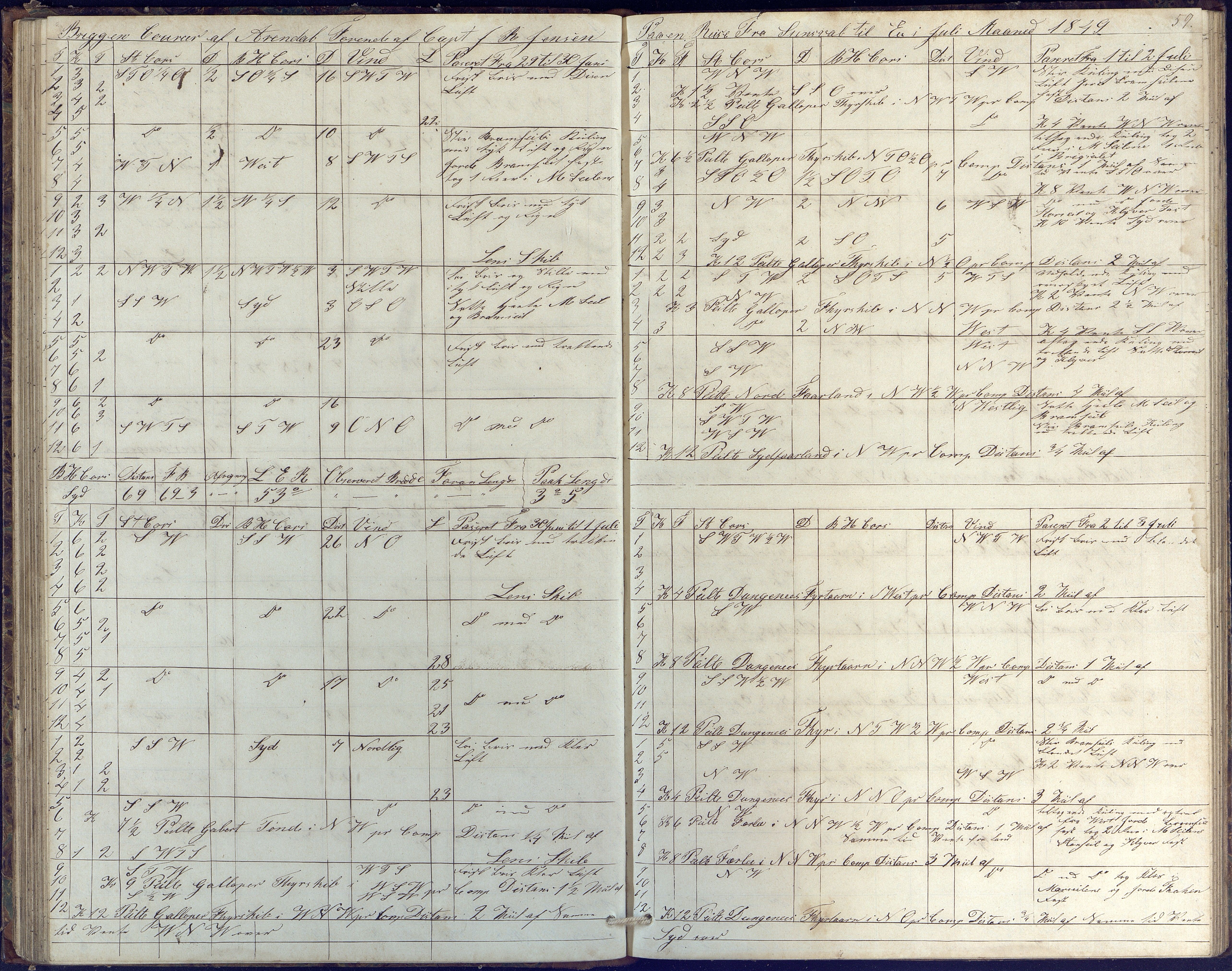 Fartøysarkivet, AAKS/PA-1934/F/L0085/0002: Flere fartøy (se mappenivå) / Coureer (brigg), 1847-1862, p. 59