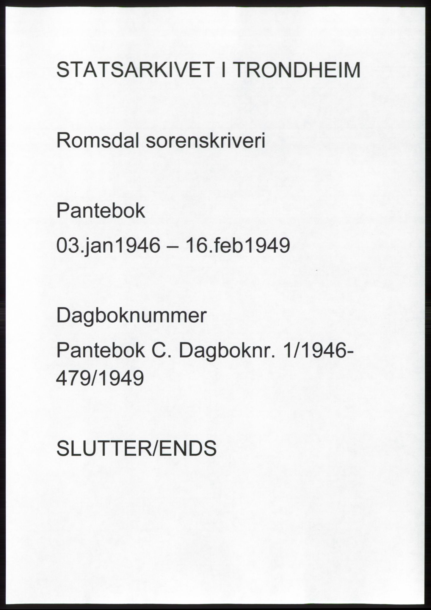 Romsdal sorenskriveri, AV/SAT-A-4149/1/2/2C: Mortgage book no. C1b, 1946-1949