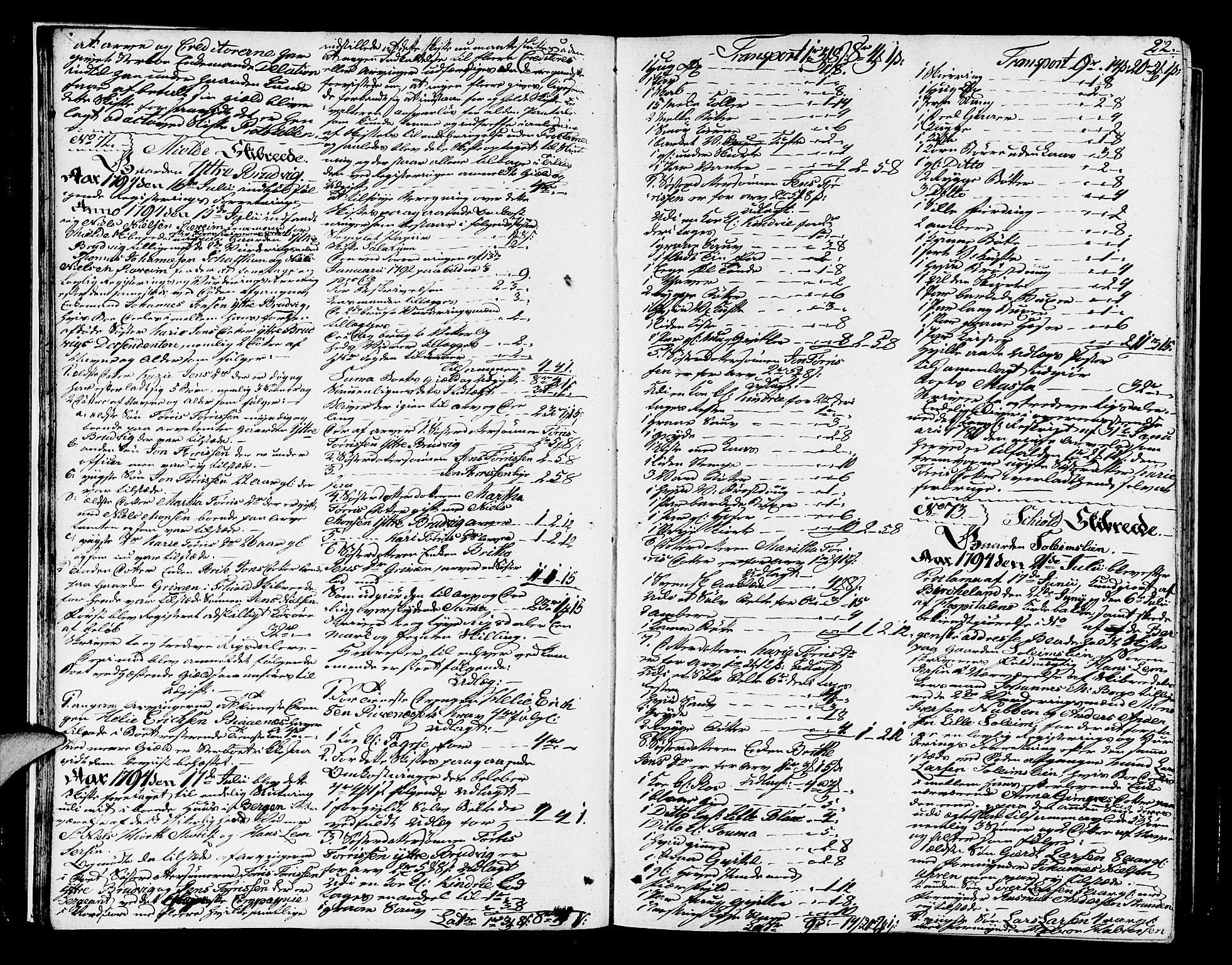 Nordhordland sorenskrivar, AV/SAB-A-2901/1/H/Ha/L0009a: Skifteprotokollar Nordhordland , 1794-1797, p. 21b-22a