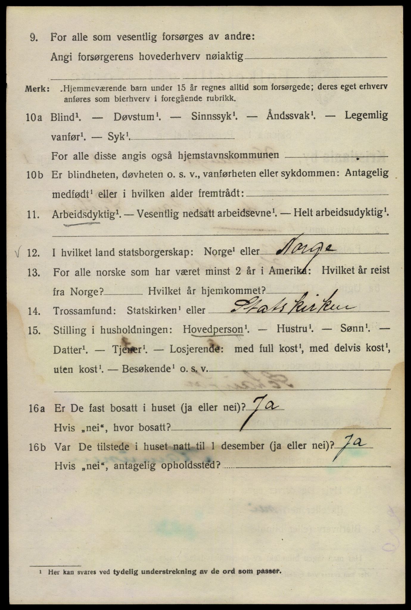 SAO, 1920 census for Kristiania, 1920, p. 624266