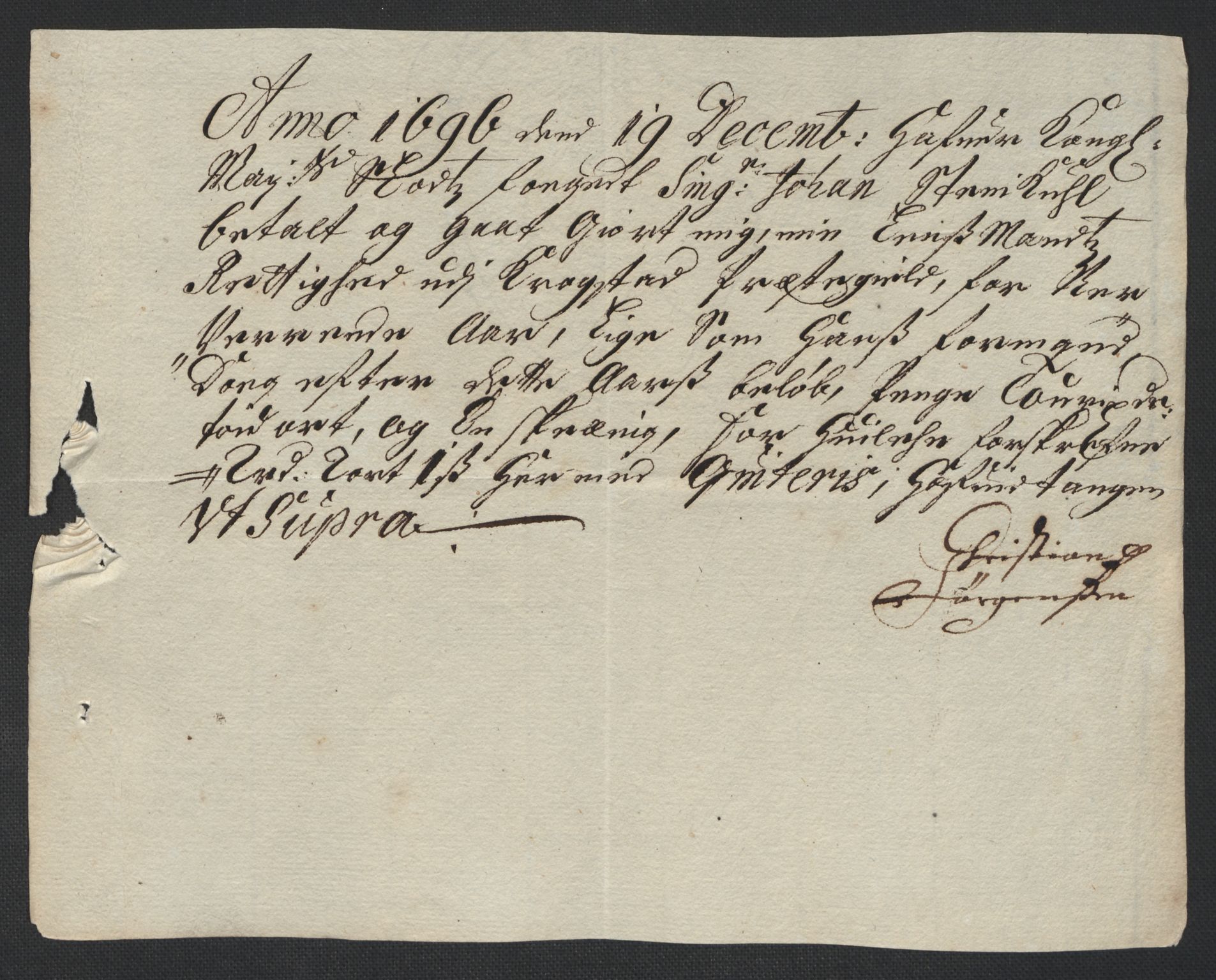 Rentekammeret inntil 1814, Reviderte regnskaper, Fogderegnskap, AV/RA-EA-4092/R10/L0440: Fogderegnskap Aker og Follo, 1696-1697, p. 211