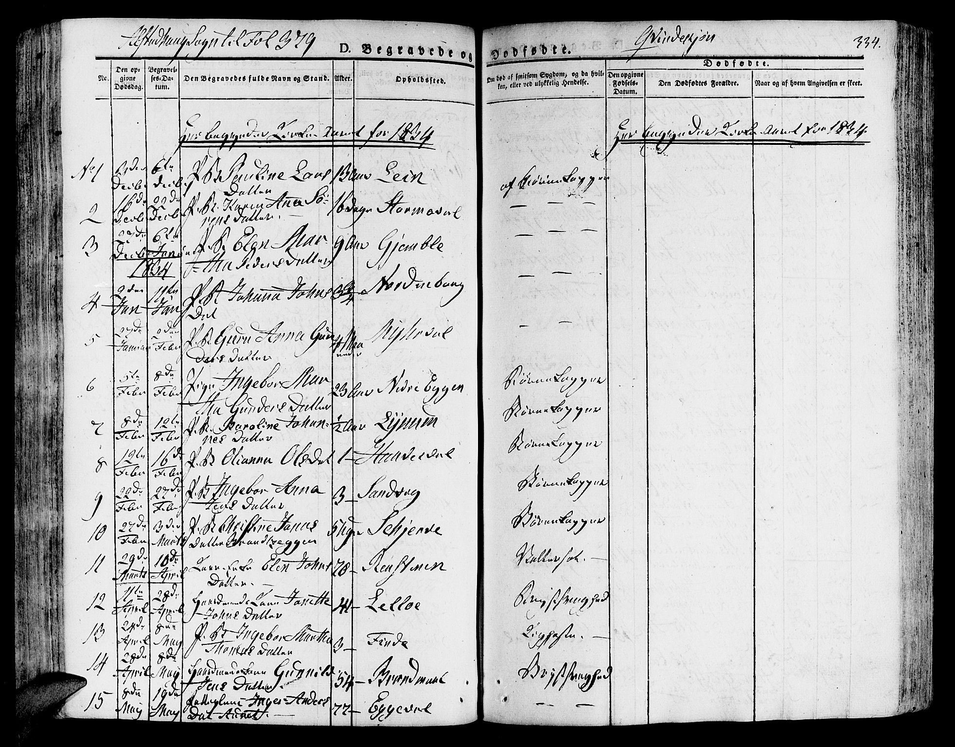Ministerialprotokoller, klokkerbøker og fødselsregistre - Nord-Trøndelag, SAT/A-1458/717/L0152: Parish register (official) no. 717A05 /1, 1825-1836, p. 334