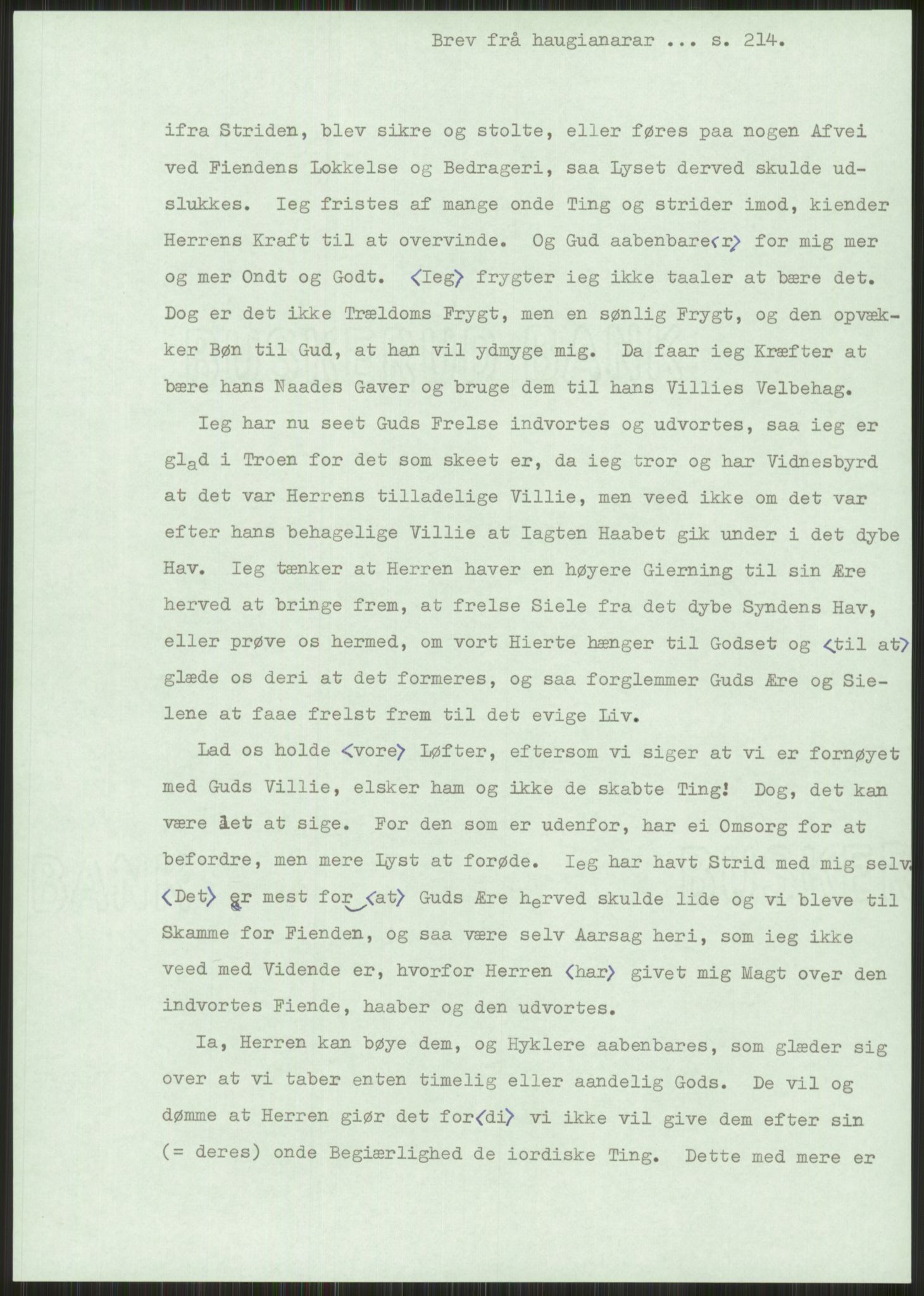 Samlinger til kildeutgivelse, Haugianerbrev, AV/RA-EA-6834/F/L0001: Haugianerbrev I: 1760-1804, 1760-1804, p. 214