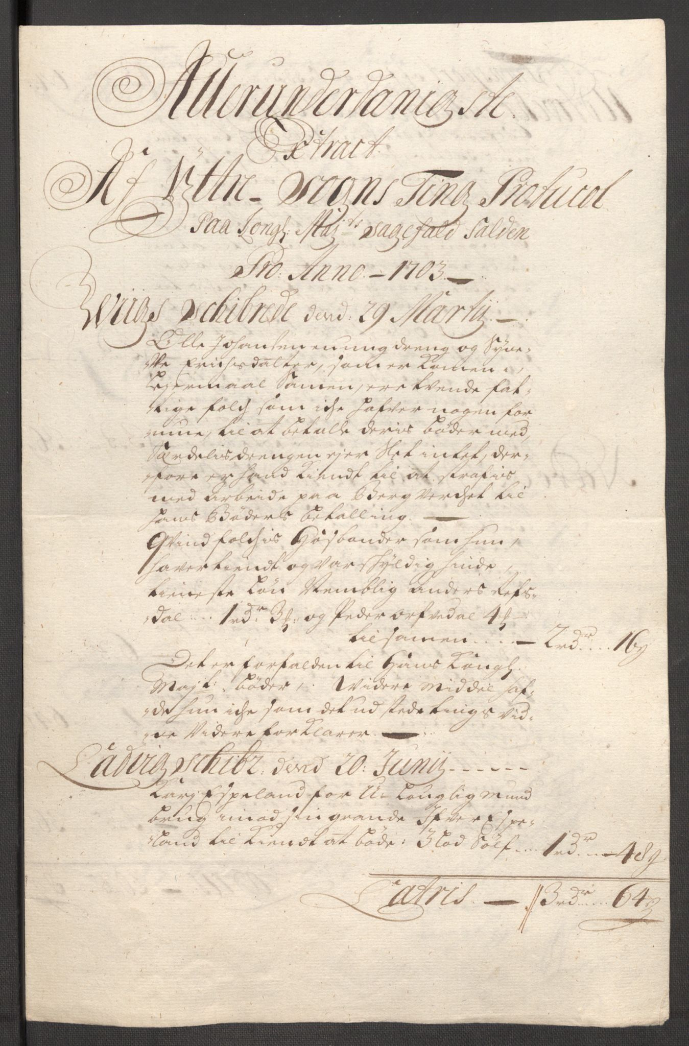 Rentekammeret inntil 1814, Reviderte regnskaper, Fogderegnskap, AV/RA-EA-4092/R52/L3313: Fogderegnskap Sogn, 1703-1704, p. 144