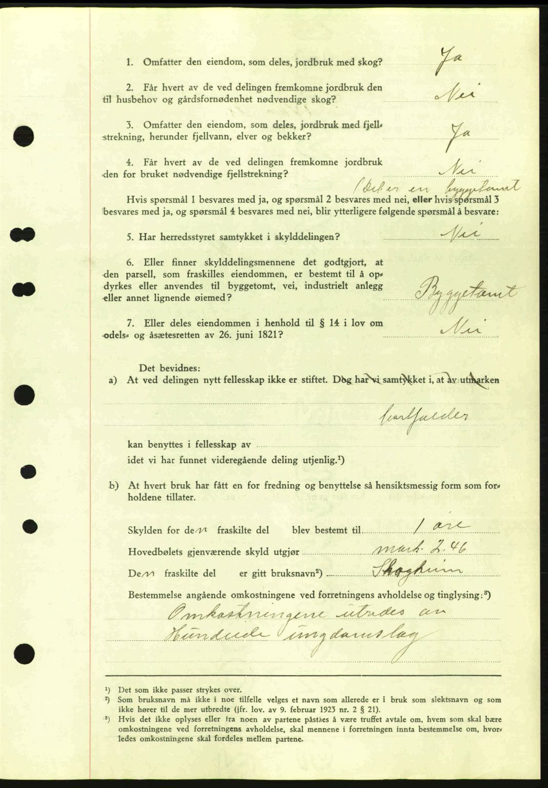 Nordfjord sorenskriveri, AV/SAB-A-2801/02/02b/02bj/L0001: Mortgage book no. A1, 1936-1937, Diary no: : 1108/1936