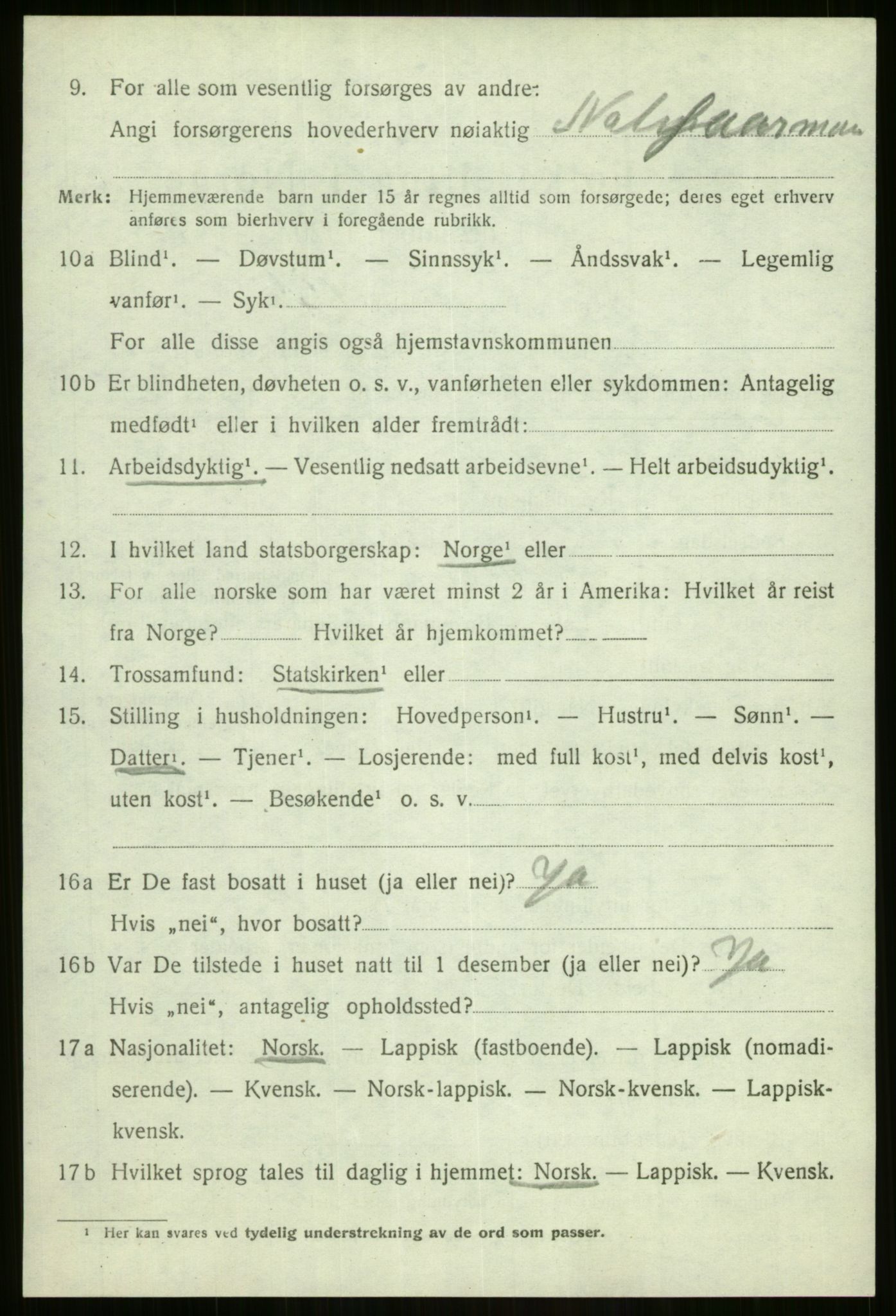 SATØ, 1920 census for Sørreisa, 1920, p. 5083