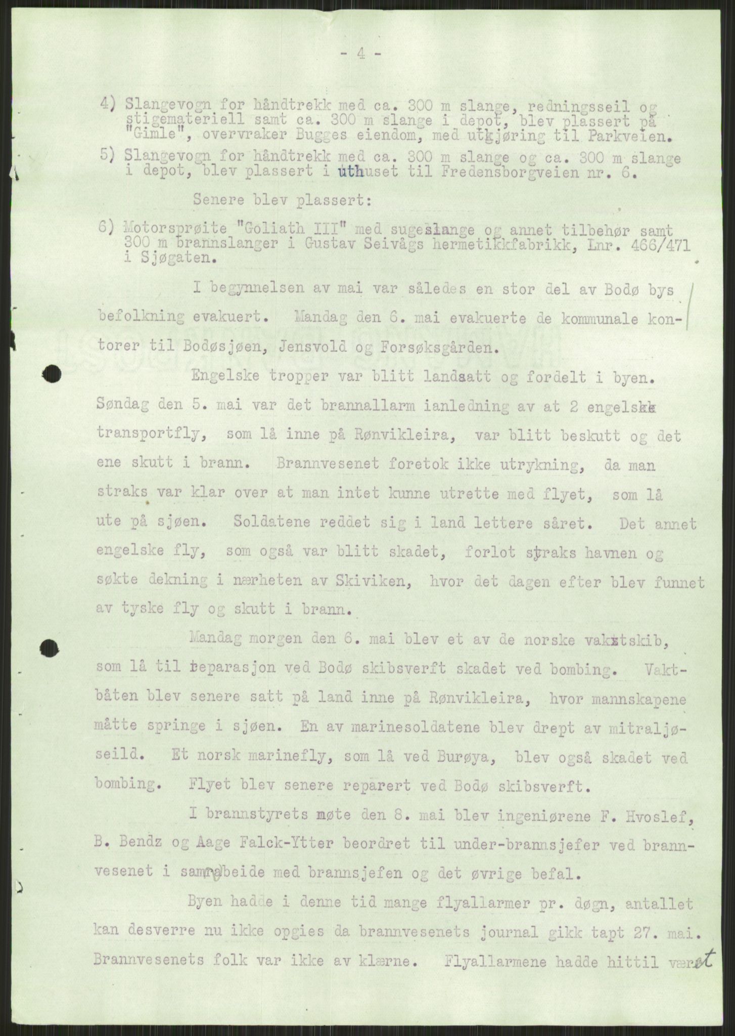 Forsvaret, Forsvarets krigshistoriske avdeling, AV/RA-RAFA-2017/Y/Ya/L0017: II-C-11-31 - Fylkesmenn.  Rapporter om krigsbegivenhetene 1940., 1940, p. 73