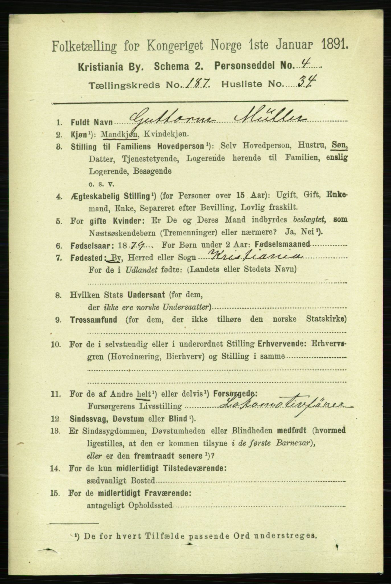 RA, 1891 census for 0301 Kristiania, 1891, p. 112505