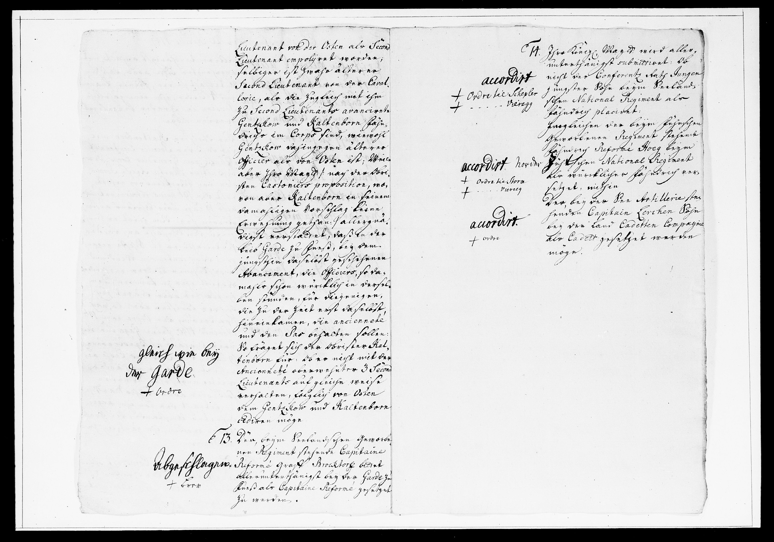 Krigskollegiet, Krigskancelliet, DRA/A-0006/-/1199-1204: Refererede sager, 1747, p. 134