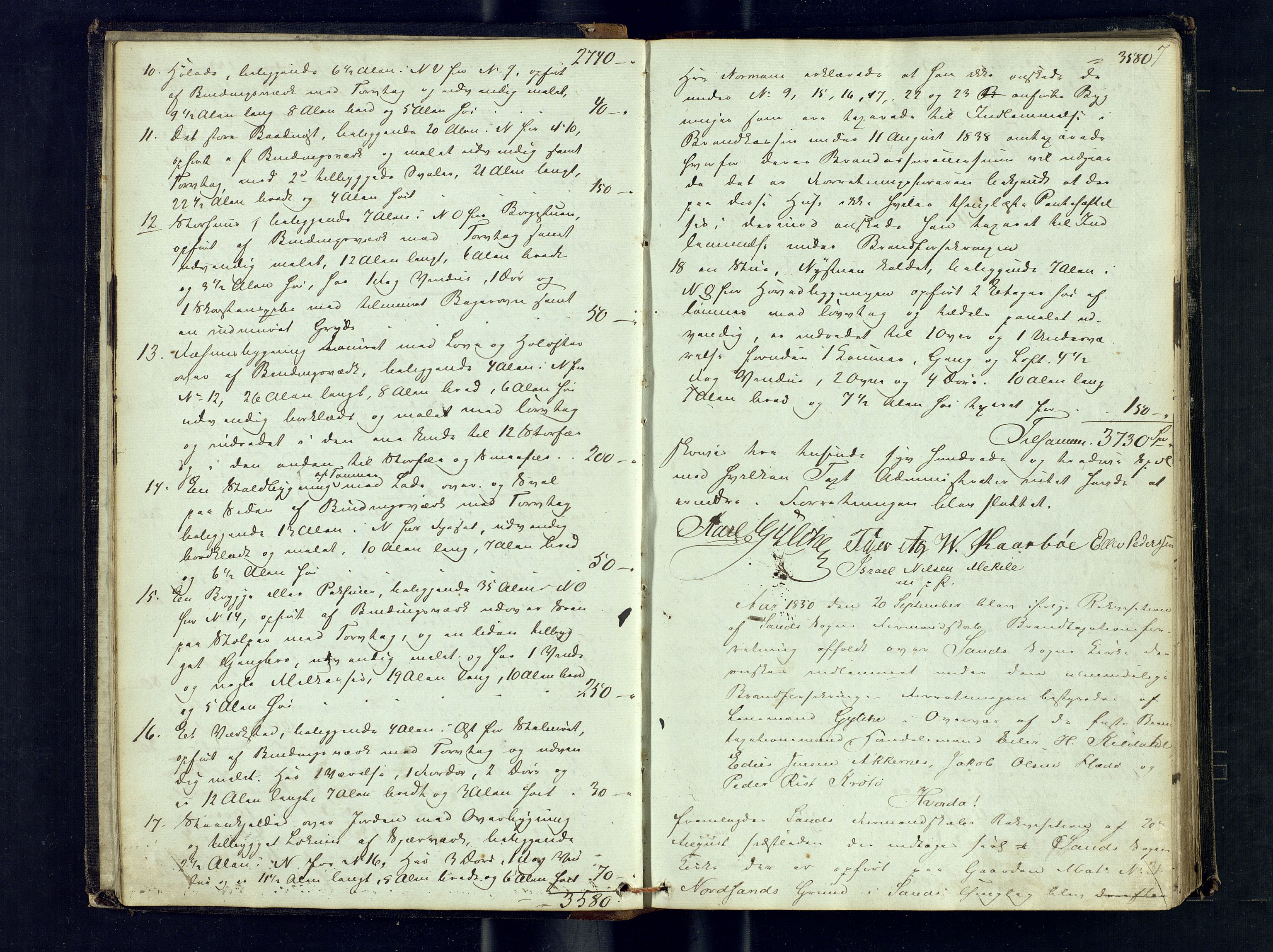 Harstad lensmannskontor, AV/SATØ-SATØ-10/F/Fr/Fra/L0589: Branntakstprotokoll. Merket A, 1846-1863, p. 7