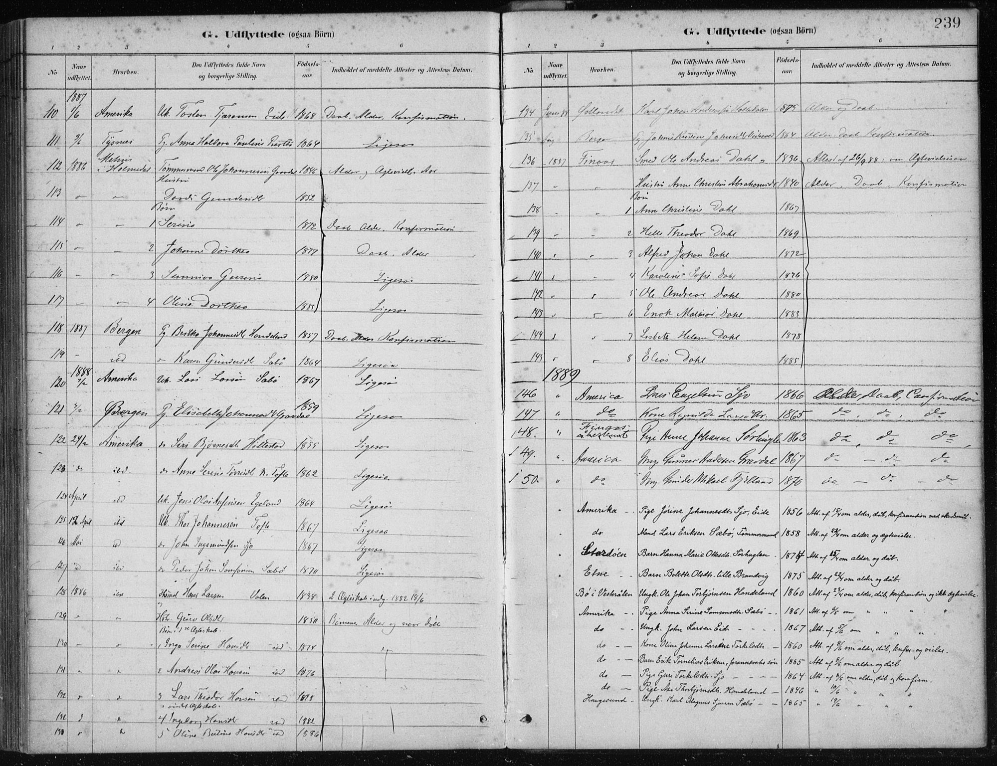 Fjelberg sokneprestembete, SAB/A-75201/H/Haa: Parish register (official) no. C  1, 1879-1918, p. 239