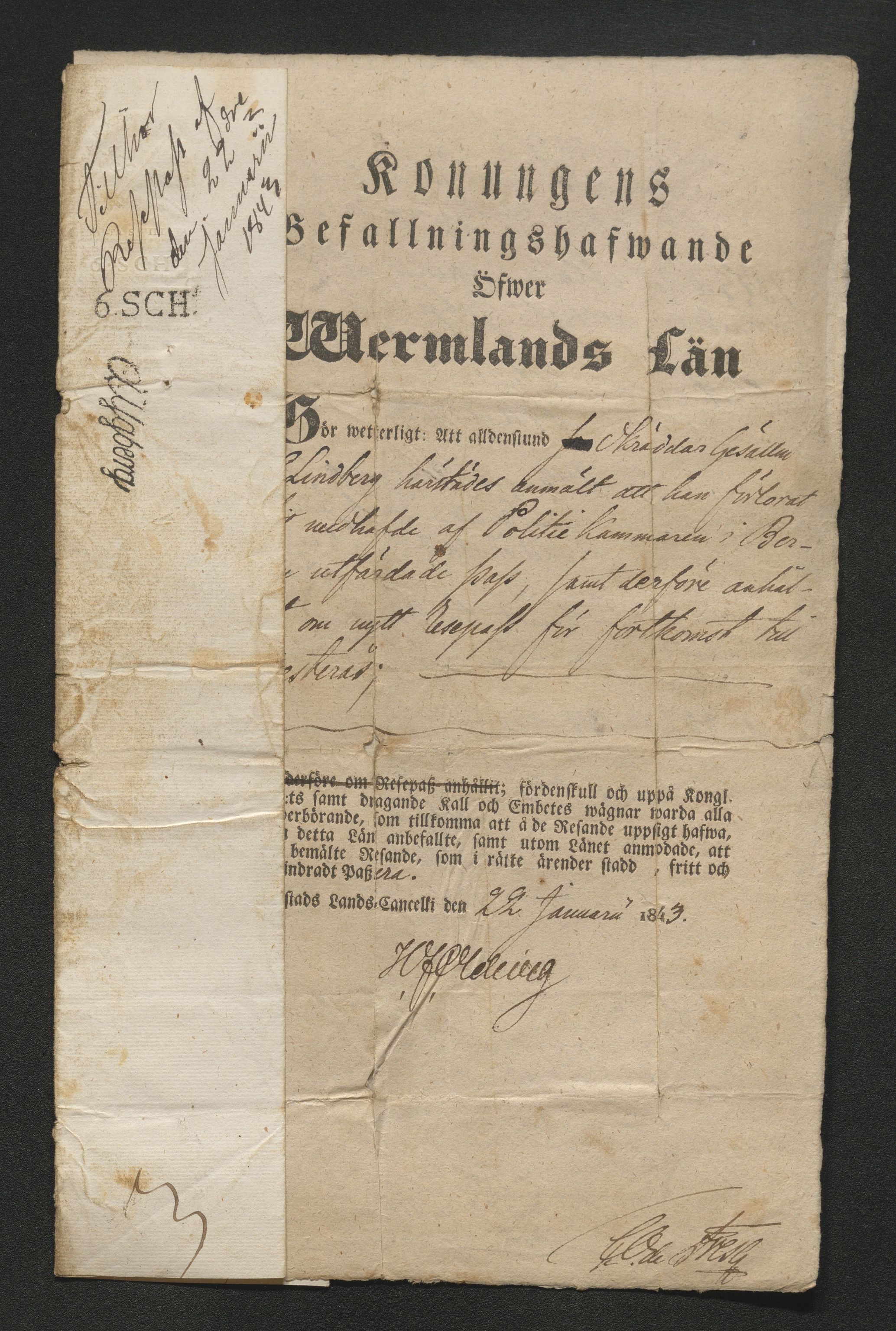 Drammen politikammer, SAKO/A-623/I/Ia/Iab/L0007: Innleverte pass, 1843-1844, p. 209