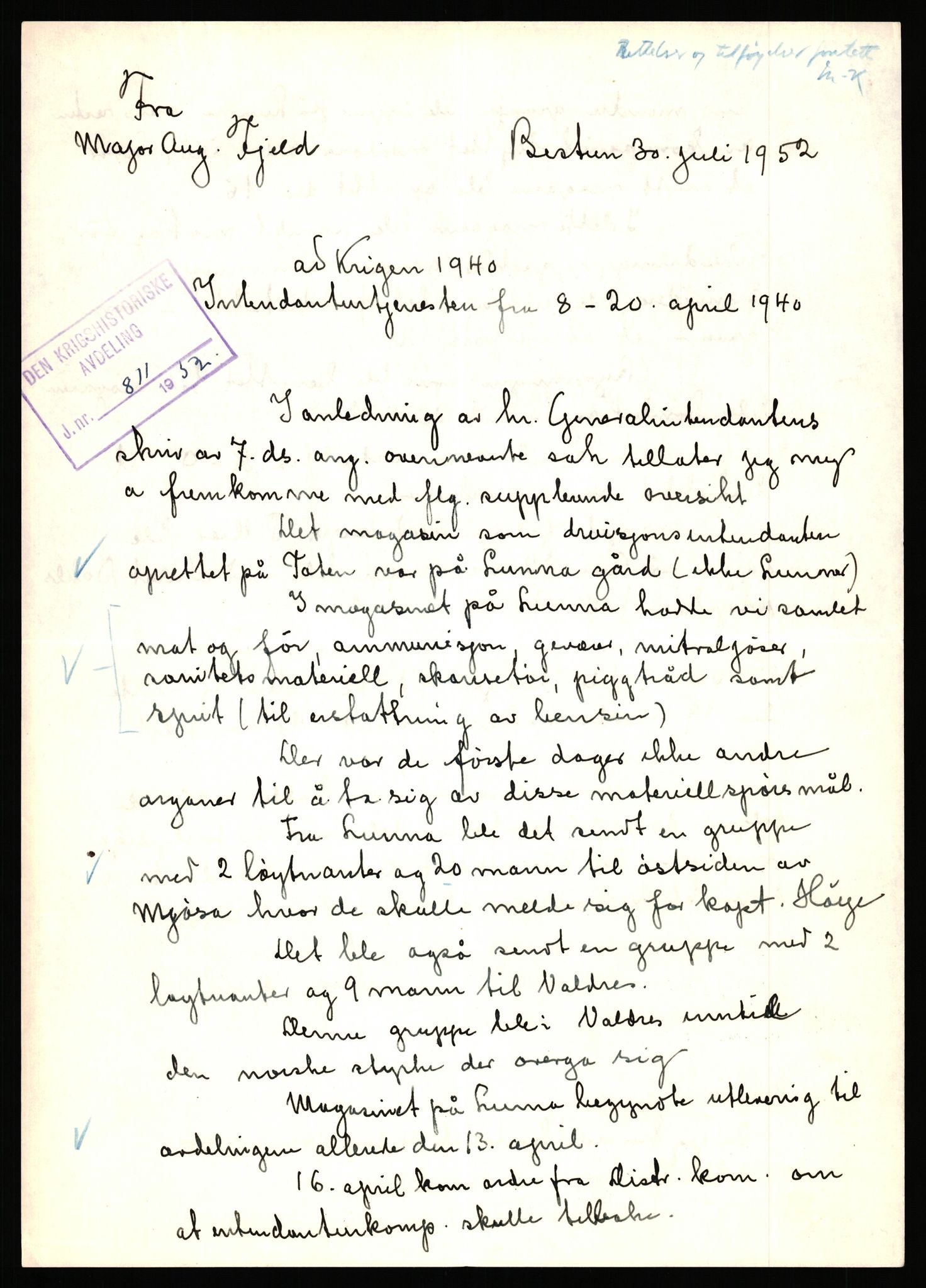 Forsvaret, Forsvarets krigshistoriske avdeling, AV/RA-RAFA-2017/Y/Yb/L0063: II-C-11-200  -  2. Divisjon., 1940, p. 400