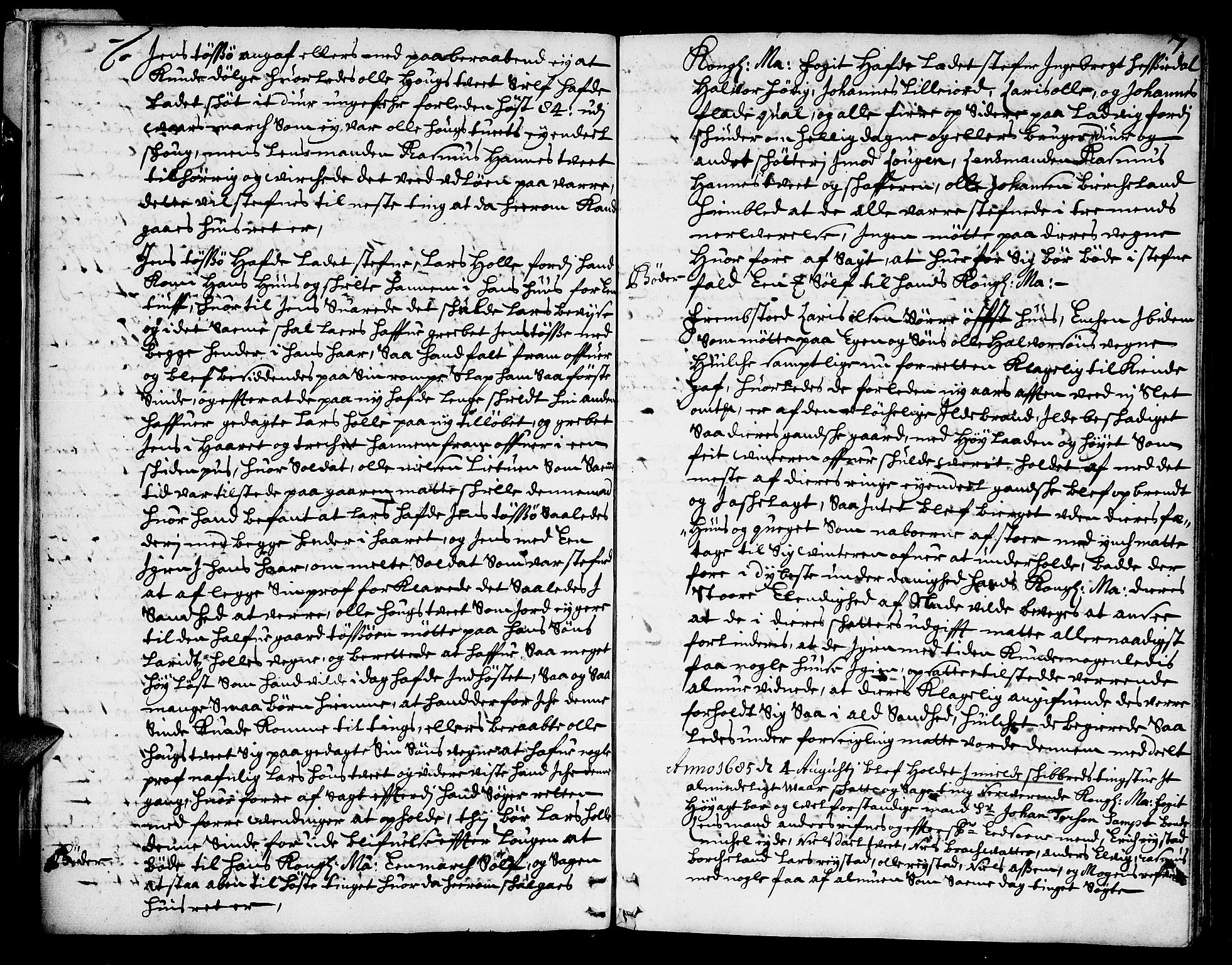 Nordhordland sorenskrivar, SAB/A-2901/1/F/Fa/L0022: Tingbok (justisprotokoll), 1685-1687, p. 6b-7a