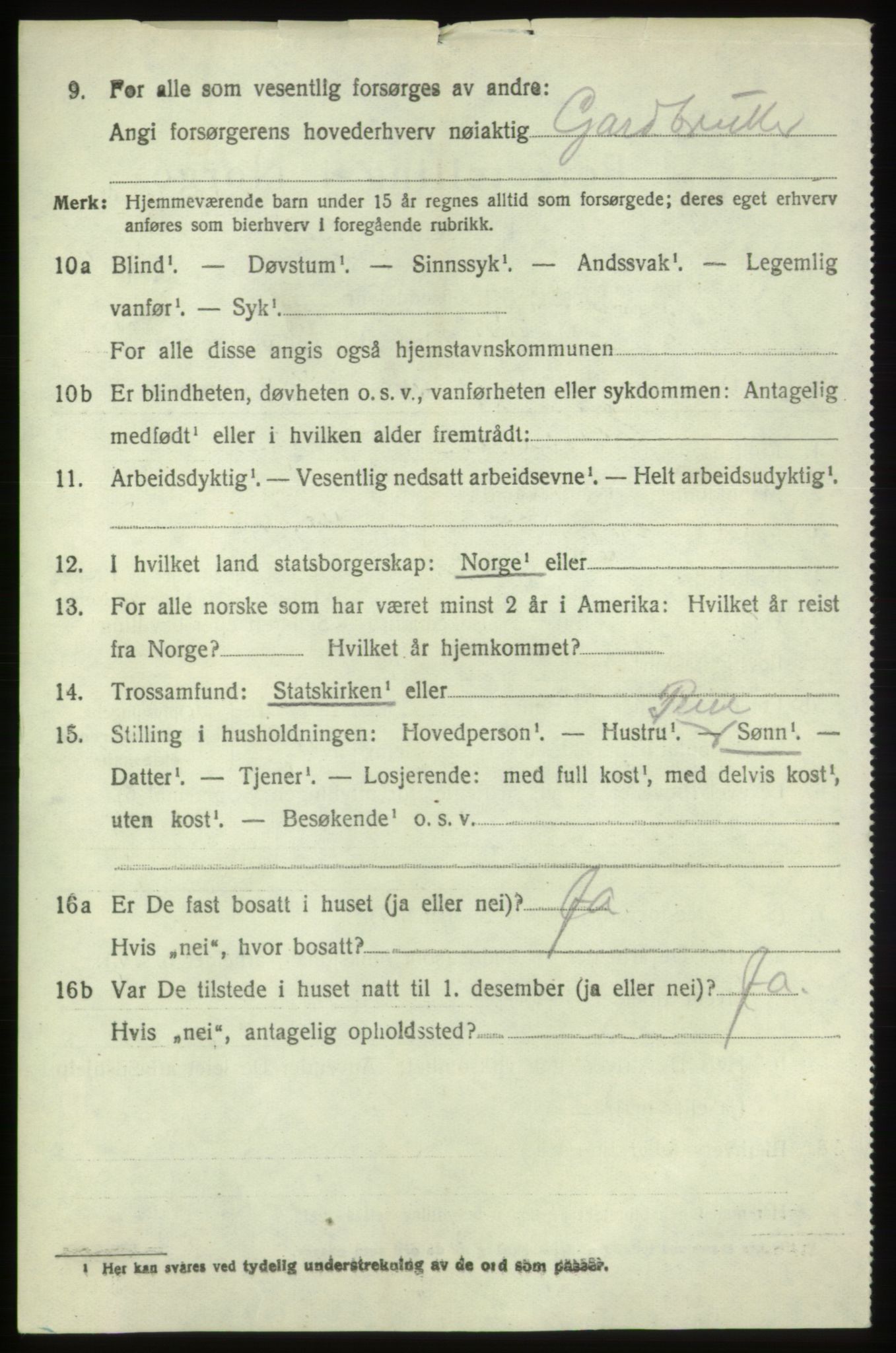 SAB, 1920 census for Moster, 1920, p. 1856