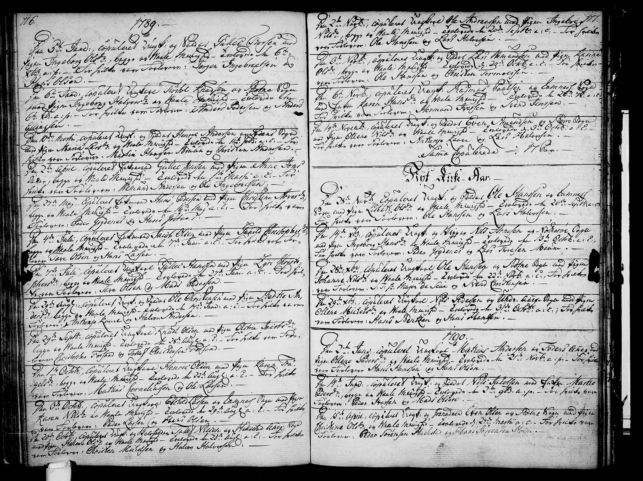 Våle kirkebøker, SAKO/A-334/F/Fa/L0005: Parish register (official) no. I 5, 1773-1808, p. 116-117