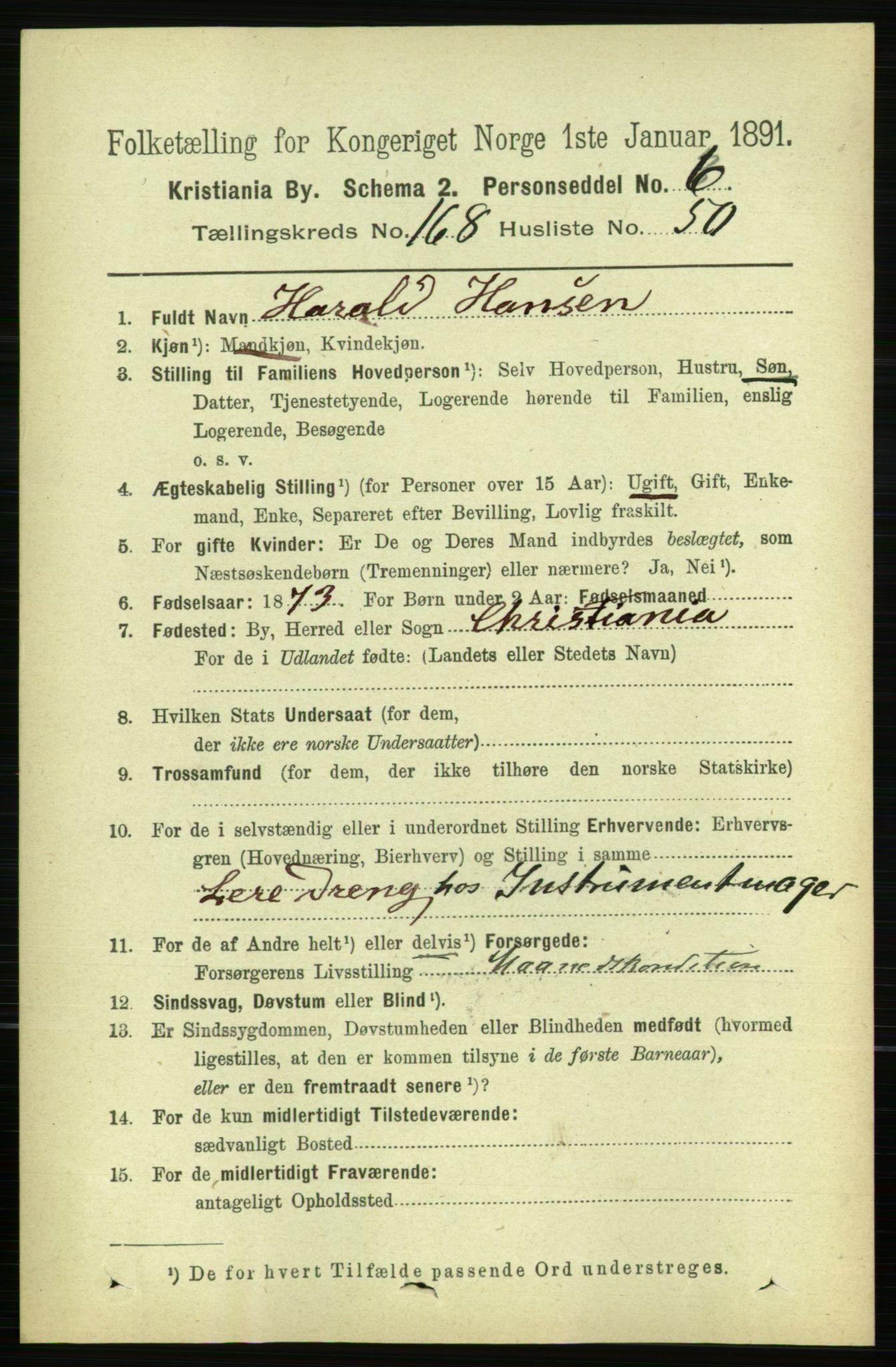 RA, 1891 census for 0301 Kristiania, 1891, p. 98724