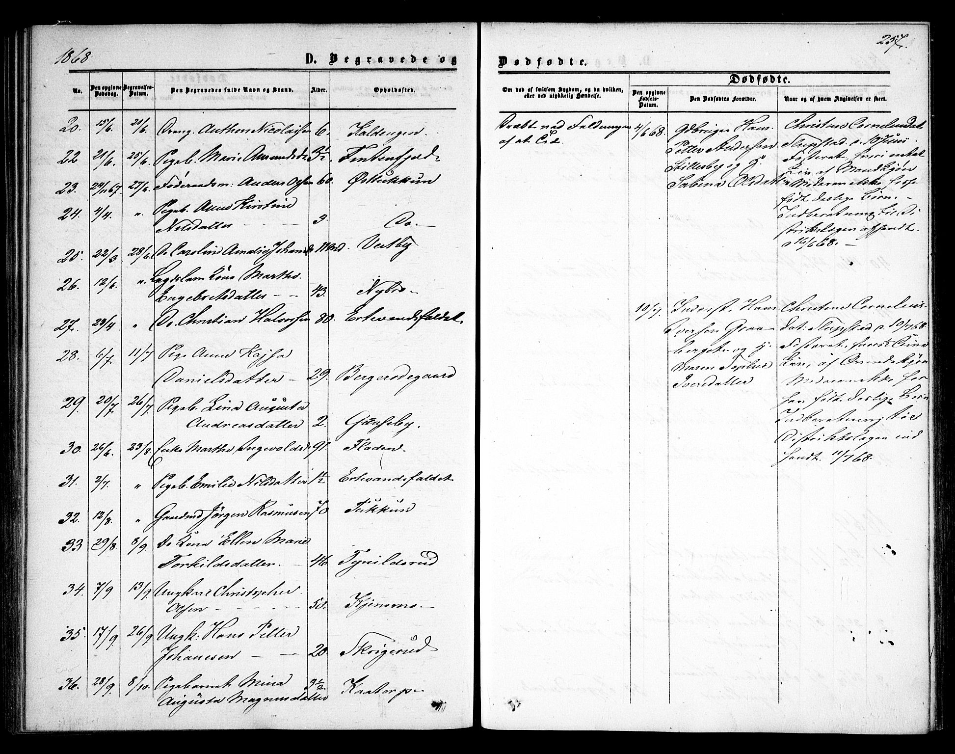 Rødenes prestekontor Kirkebøker, SAO/A-2005/F/Fa/L0007: Parish register (official) no. I 7, 1860-1869, p. 257