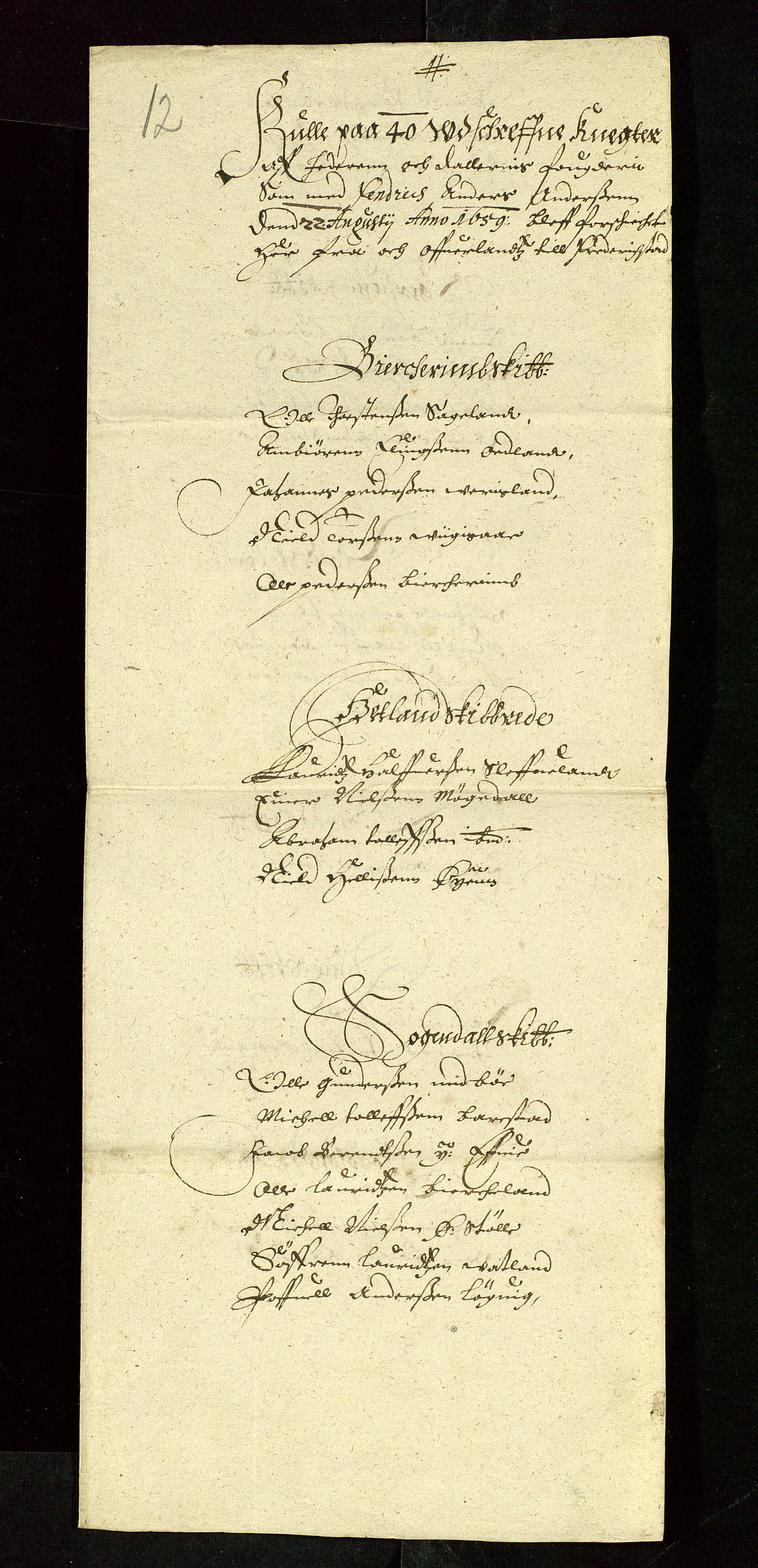 Stavanger len, AV/SAST-A-101870/Ob/L0025: Diverse, 1644-1661, p. 224