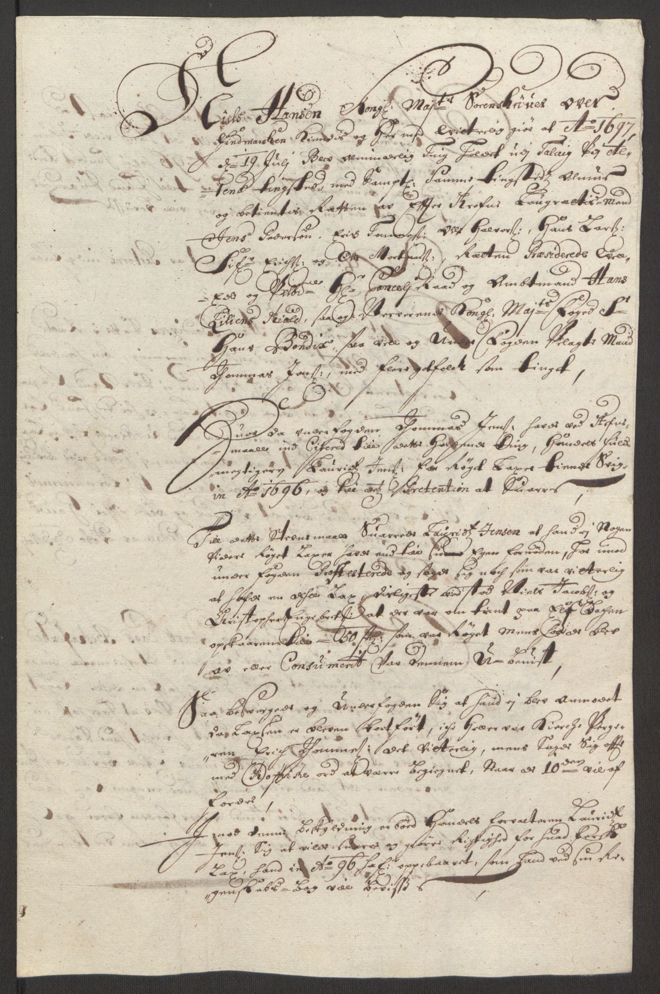 Rentekammeret inntil 1814, Reviderte regnskaper, Fogderegnskap, AV/RA-EA-4092/R69/L4851: Fogderegnskap Finnmark/Vardøhus, 1691-1700, p. 334